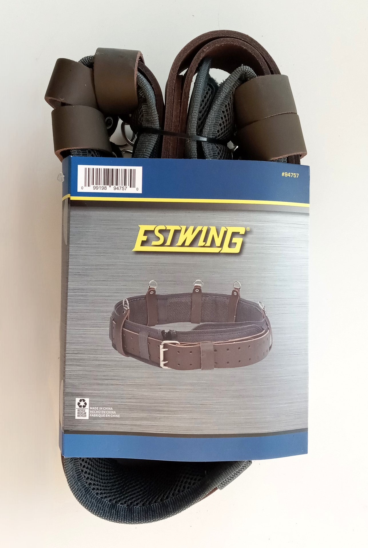Estwing 3.5" Wide Padded Leather Work Tool Belt 94757