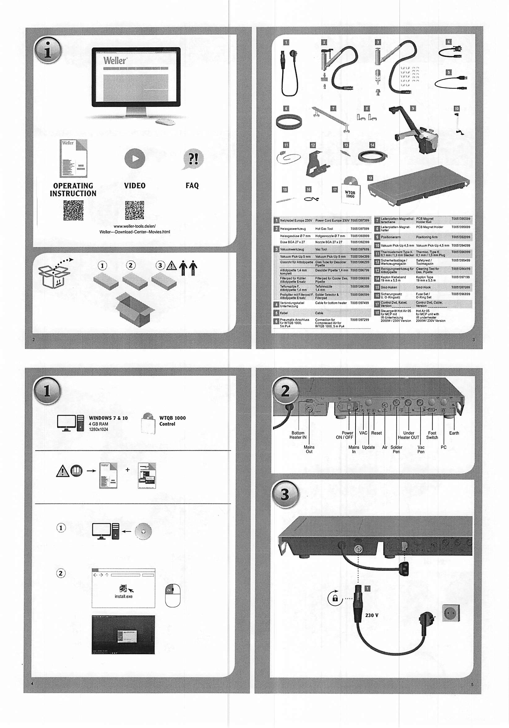 Weller WTQB 1000 Rework System 115V