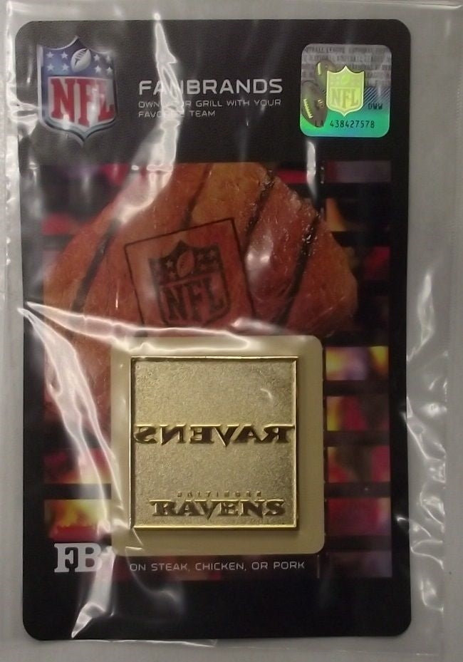 FanBrand NFL Team Logo Branding Plate for Barbecue or Grill