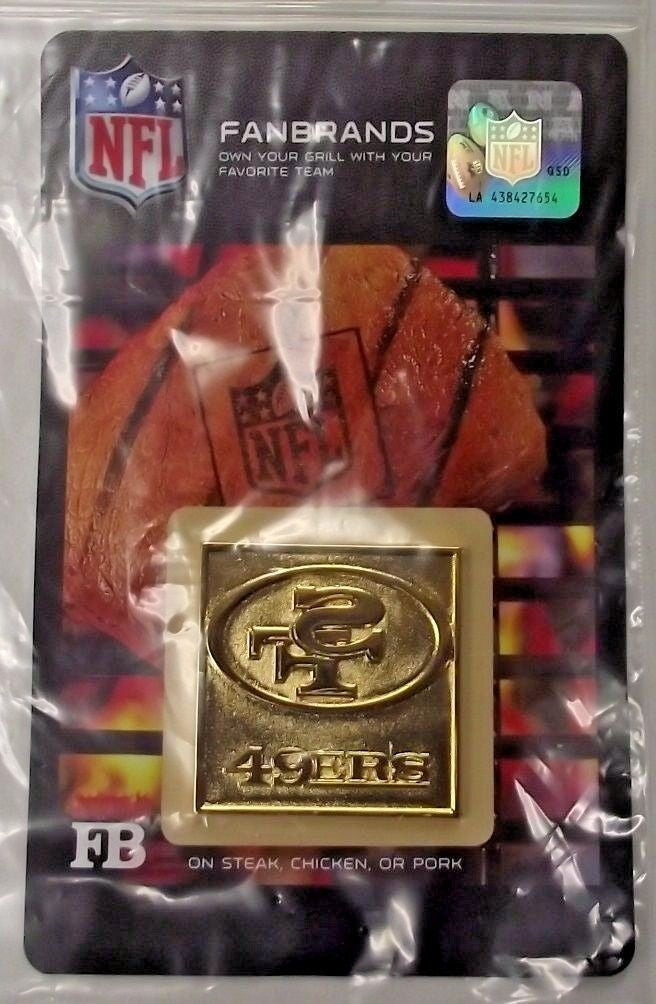 FanBrand NFL Team Logo Branding Plate for Barbecue or Grill