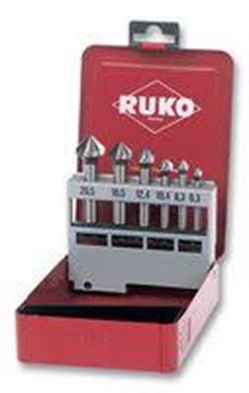 RUKO Countersink Set DIN 335 Type C 90° HSS - 6 pcs. 102152 Germany