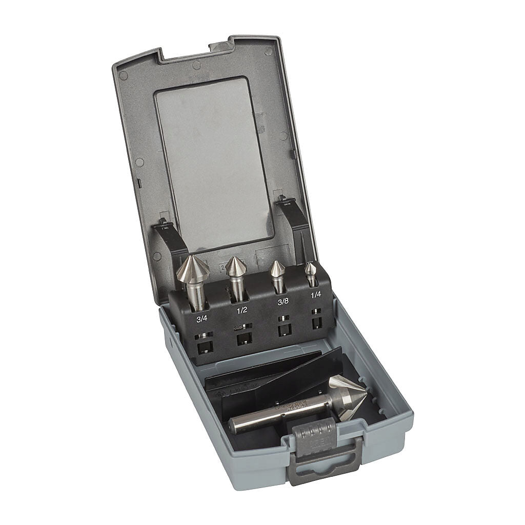 RUKO Countersink Set Type C 82° HSS Inch Dimensions - 5 pcs. 102193 RO Germany