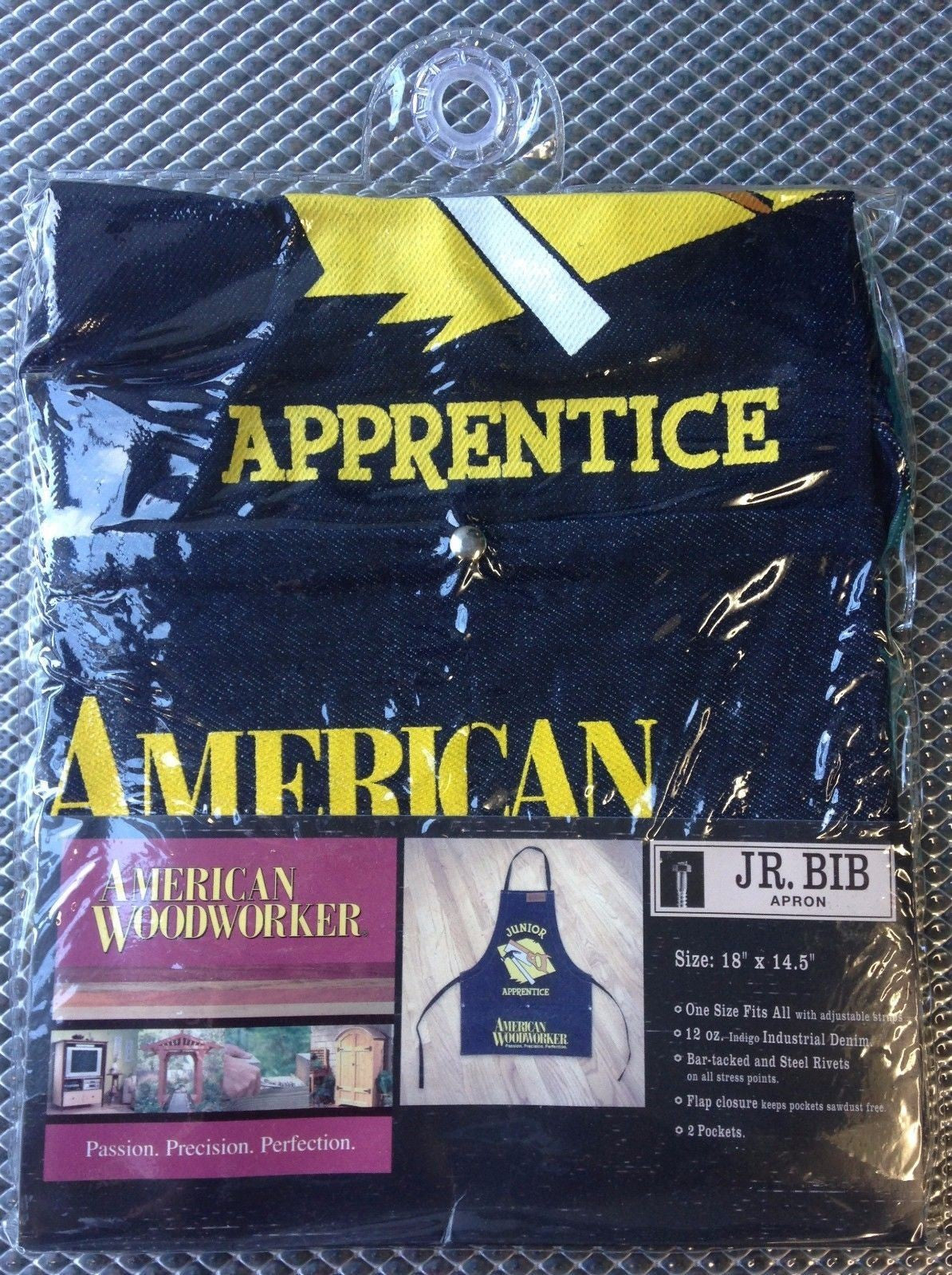 American Woodworker 113 JR. Bib Shop Apron 18" x 14.5"