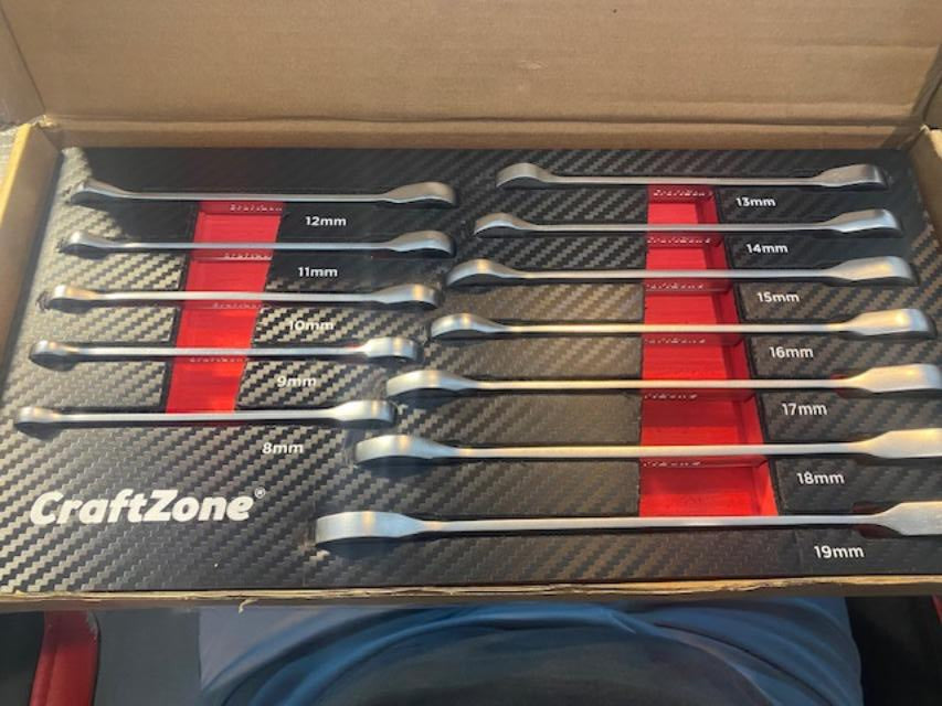 CraftZone 90T Ratcheting Wrench Set 12pc. CZ2006