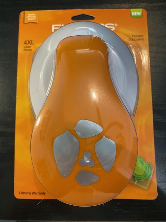 Fiskars 4XL Lever Punch Pointed Succulent Craft Scrapbook 117020
