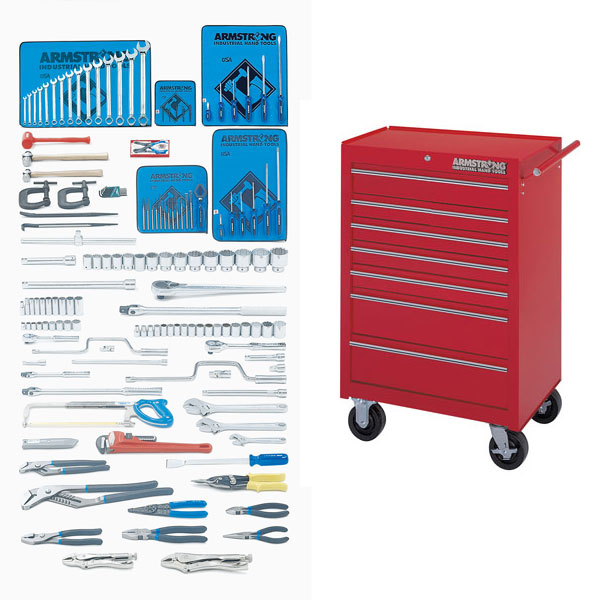 Armstrong Basic Mechanics Tool Set 148 Pc with Standard Series Tool Box 15-041
