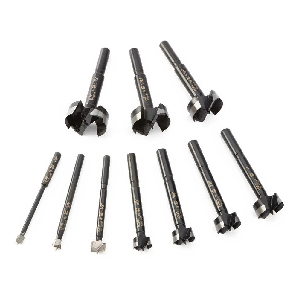 Bora Tempest Forstner Drill Bit Set With Wood Box 10Pc BFB-009874 Austria