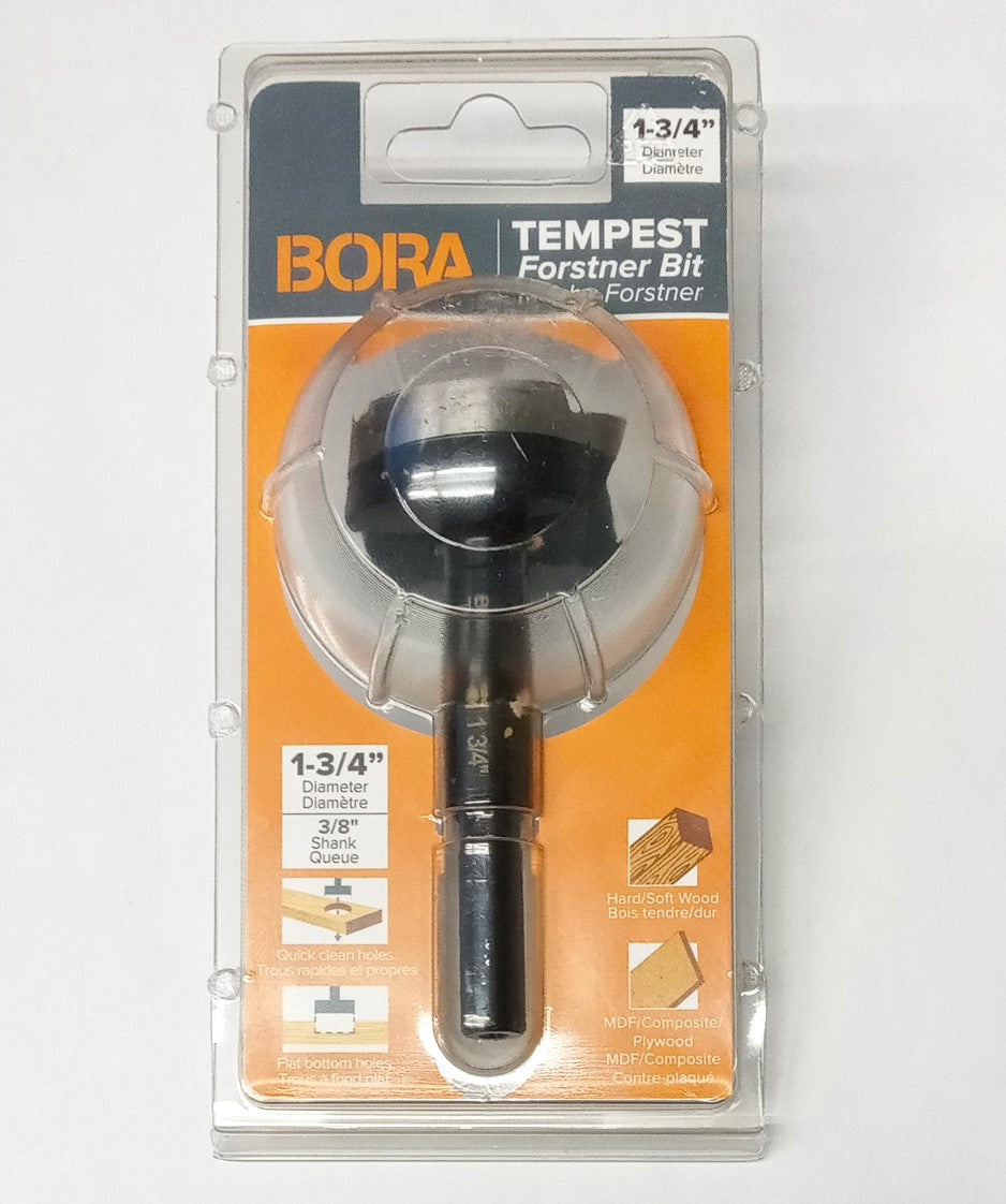 Bora 1-3/4" Tempest Forstner Drill Bit 3/8 Shank Austria 00980