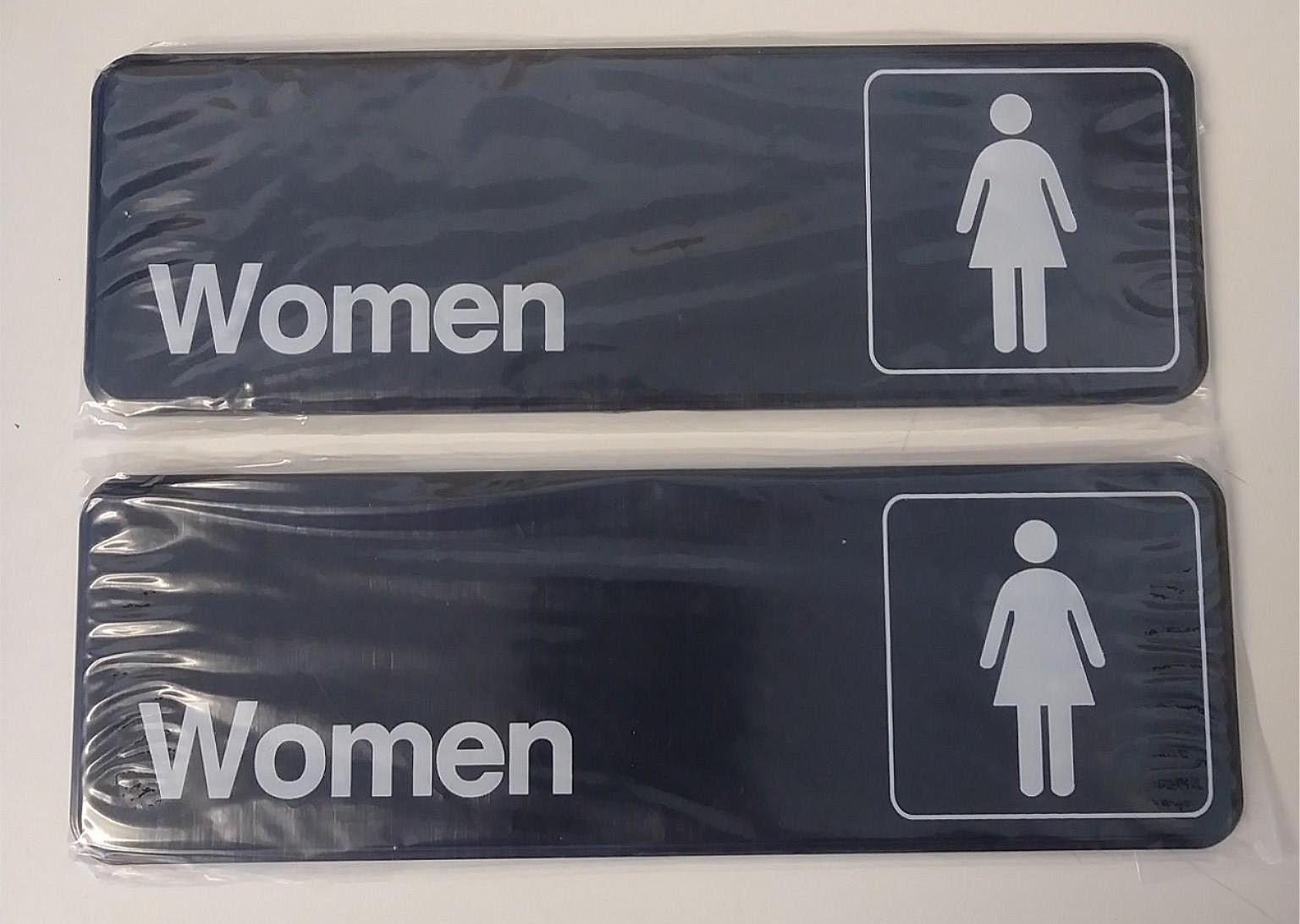 Advantus Women's Restroom Sign with International Symbol 2pcs 83629