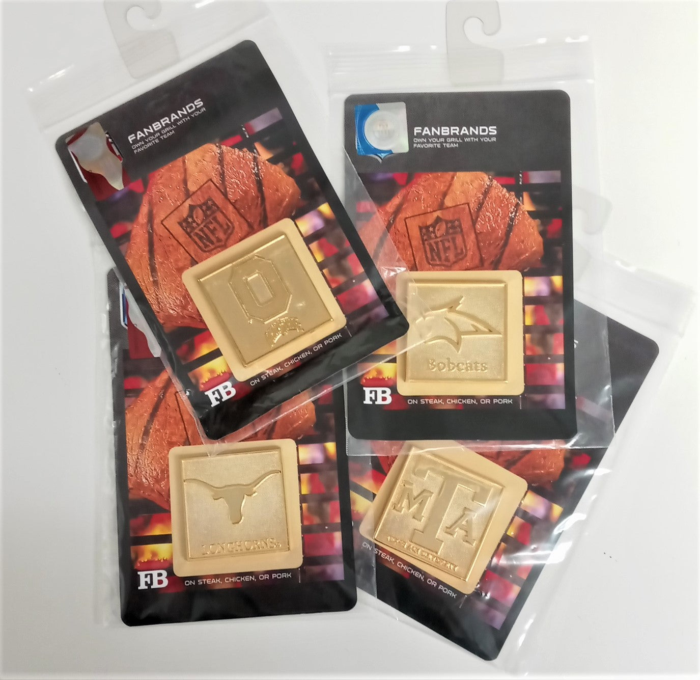 FanBrands NBA Basketball Team Logo Branding Plate for Barbecue