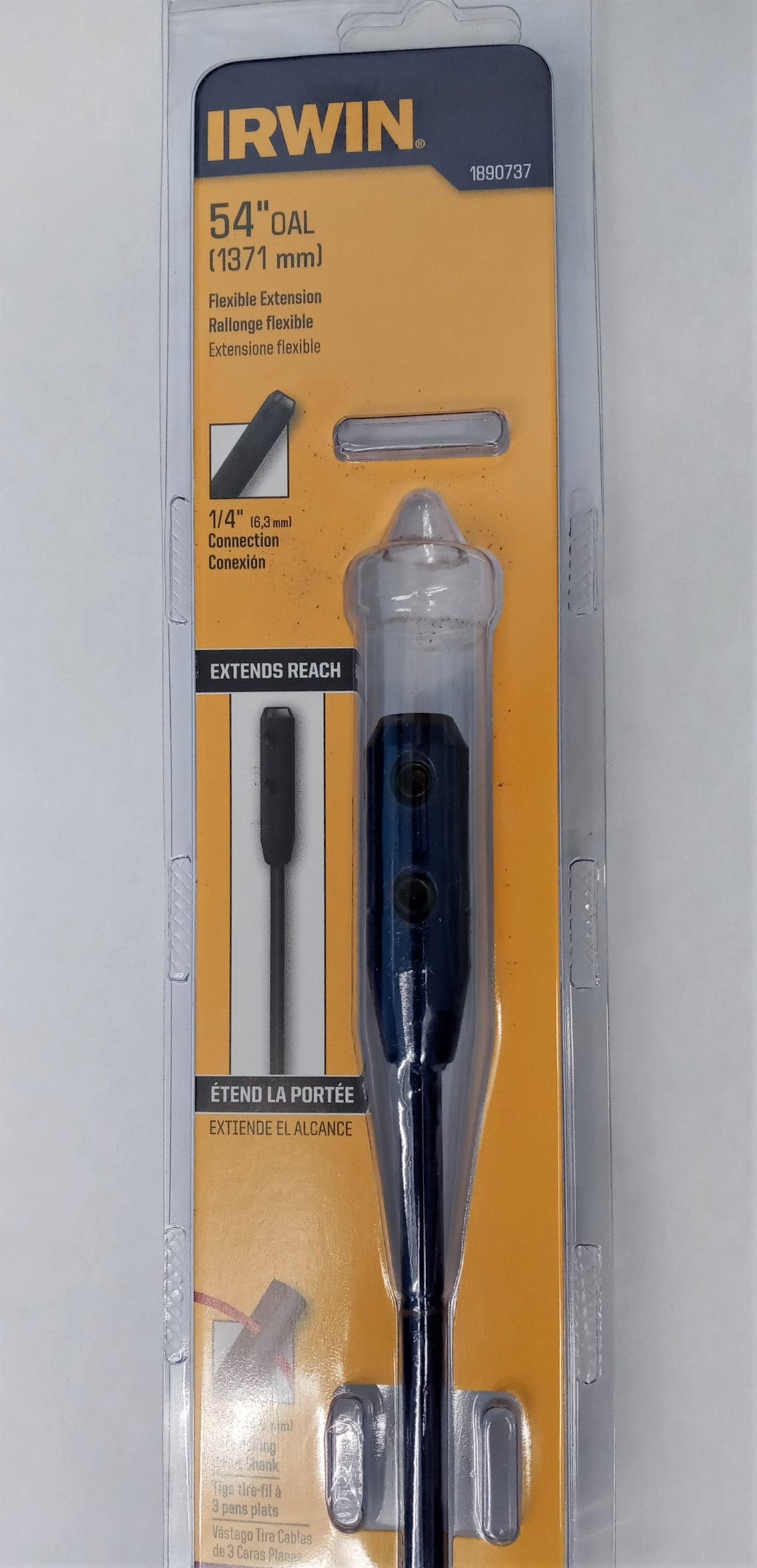 Irwin 1890737 Flexible Extension 1/4" Shank 1/4" Connection 54" Long
