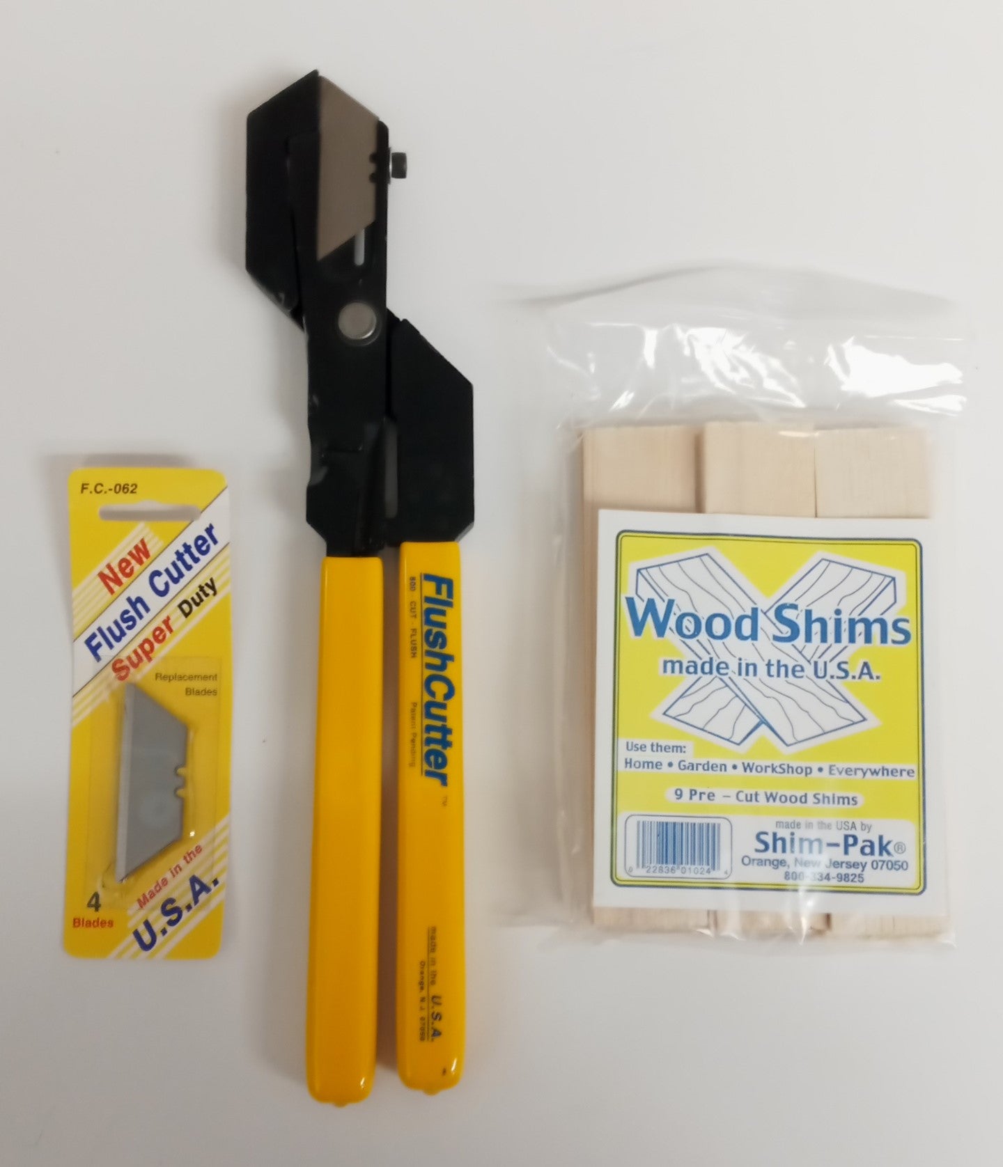 Flush Cutter 06294 Wood Shim Cutter With 9 Shims 01024 & 4 Blades 062 USA