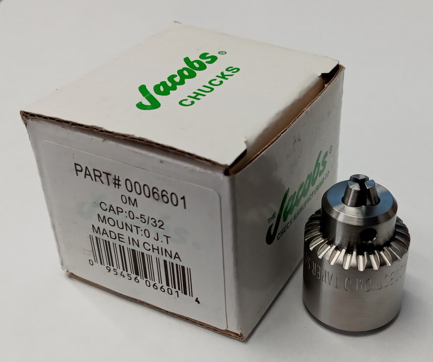 Jacobs 6601 0M 0-5/32" Stainless Chuck Mount 0 Jacobs Taper