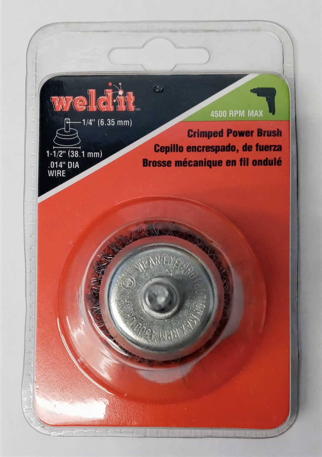 Hobart 770394  1-1/2"" Crimped Crimped Power Brush .014" Wire