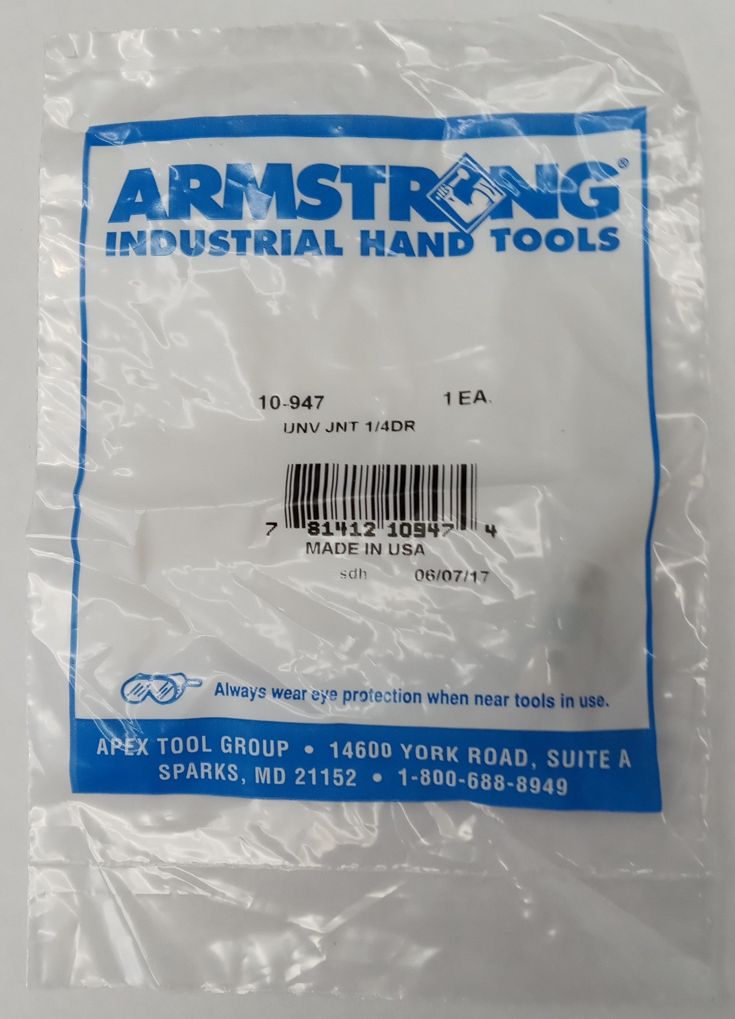Armstrong 10-947 1/4" Drive Universal Joint USA