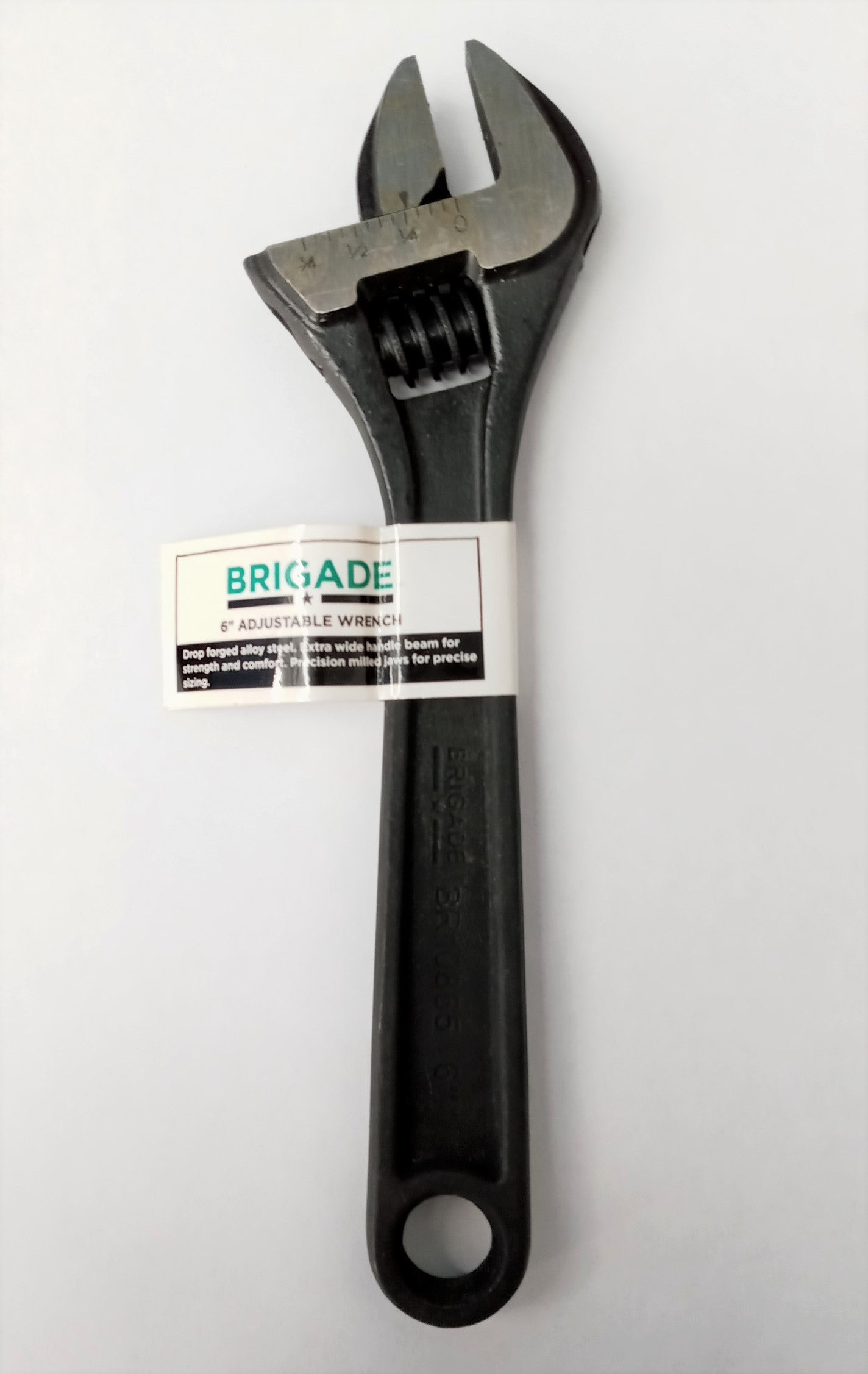 Brigade BR10865 6" Black Adjustable Wrench