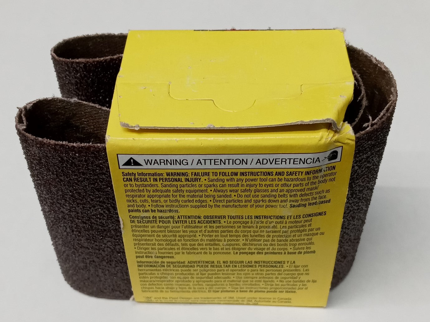 3M 9252-2NA 2-1/2" x 16" Coarse 50 Grit Sanding Belt