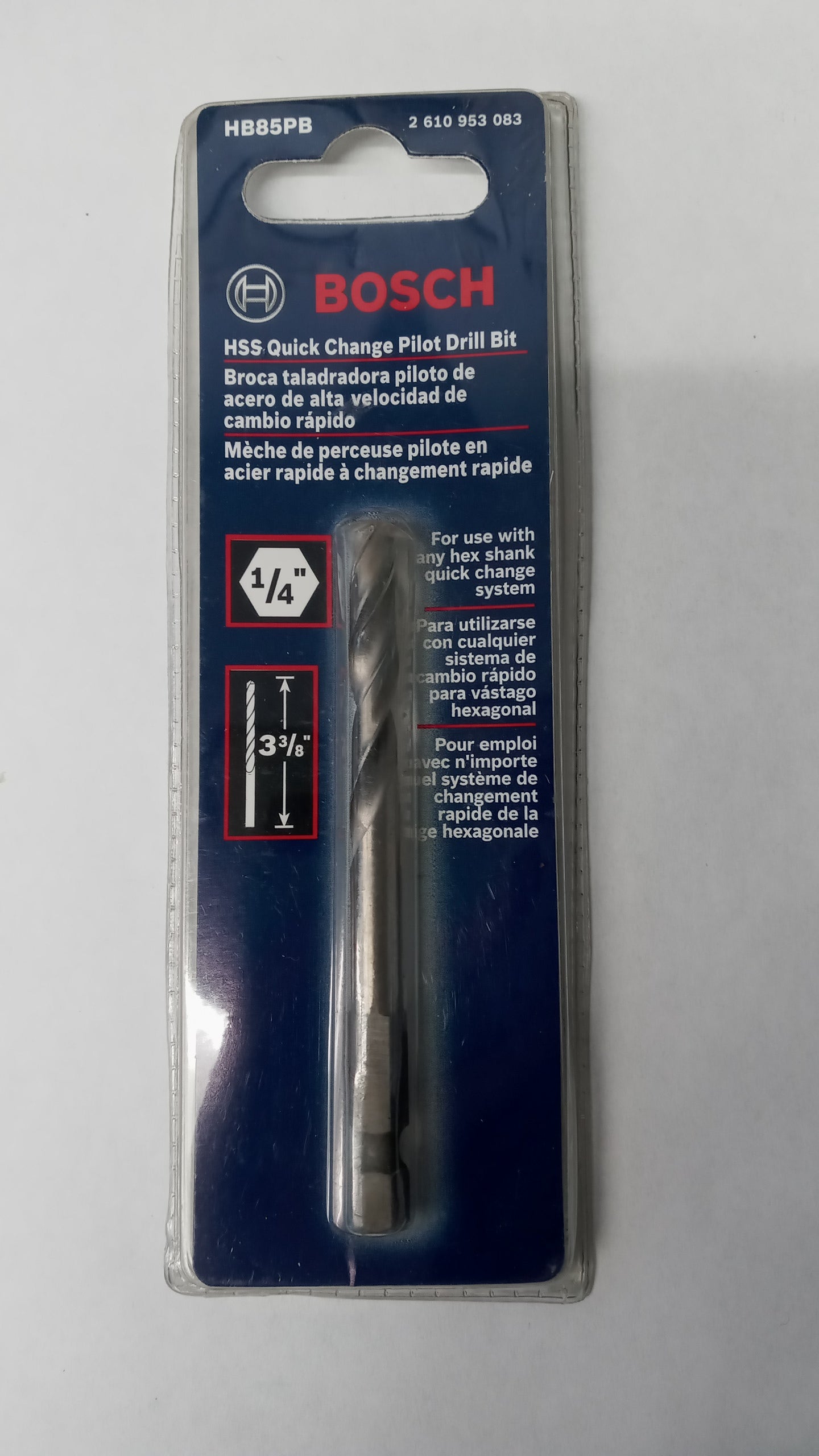 Bosch HB85PB 1/4" HSS Quick Change Pilot Drill Bit