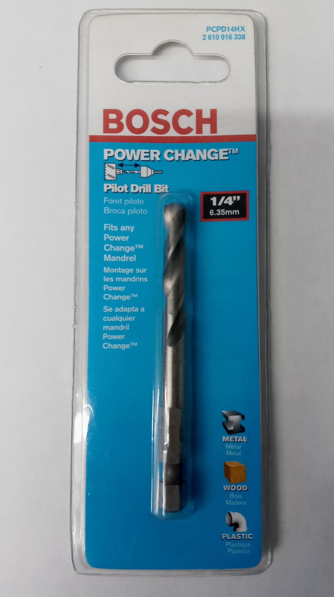 Bosch PCPD14HX 1/4" Power Change Pilot Drill Bit