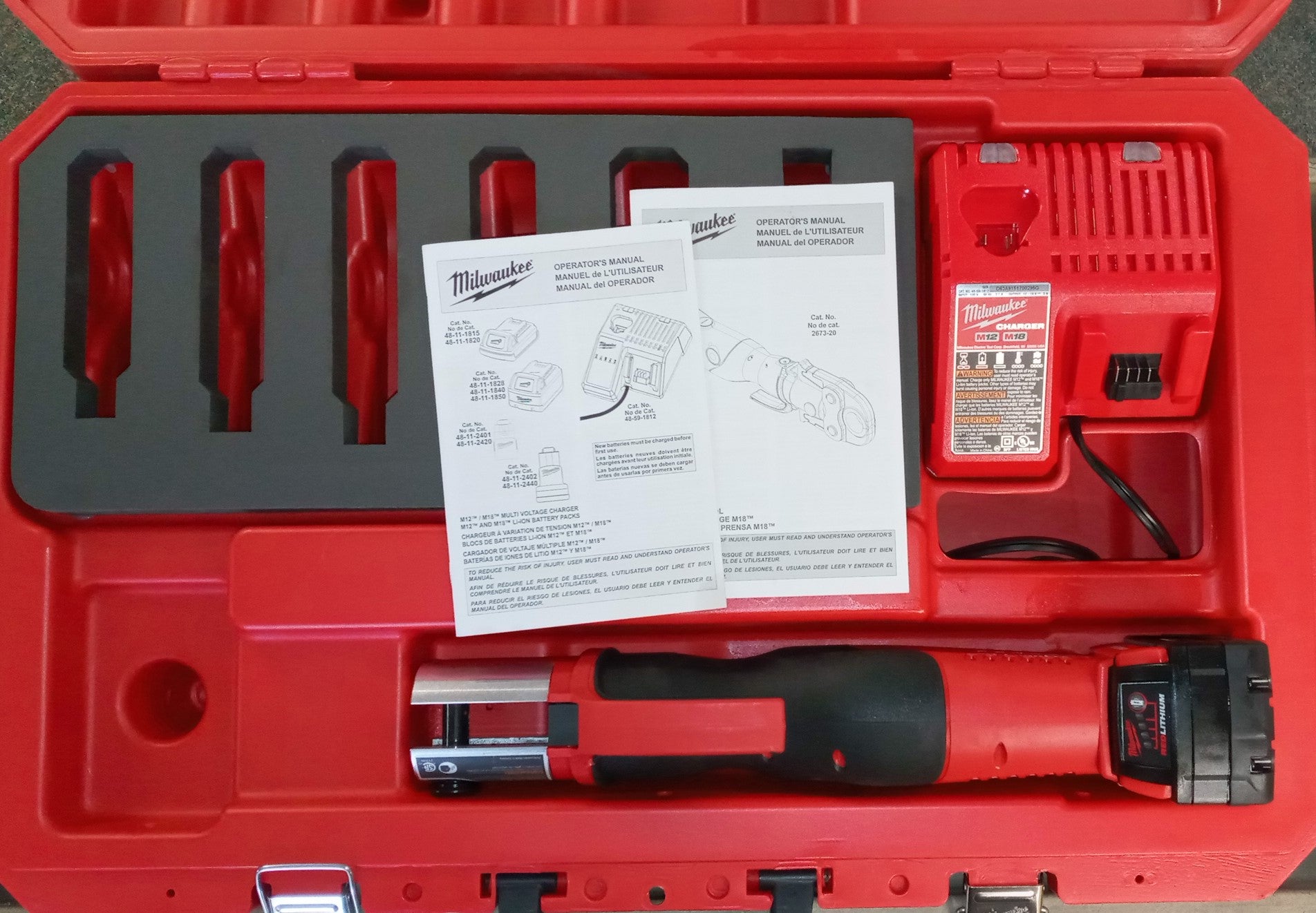 Milwaukee 2673-20 M18 Force Logic Press Tool (No Jaws, Tool Only)