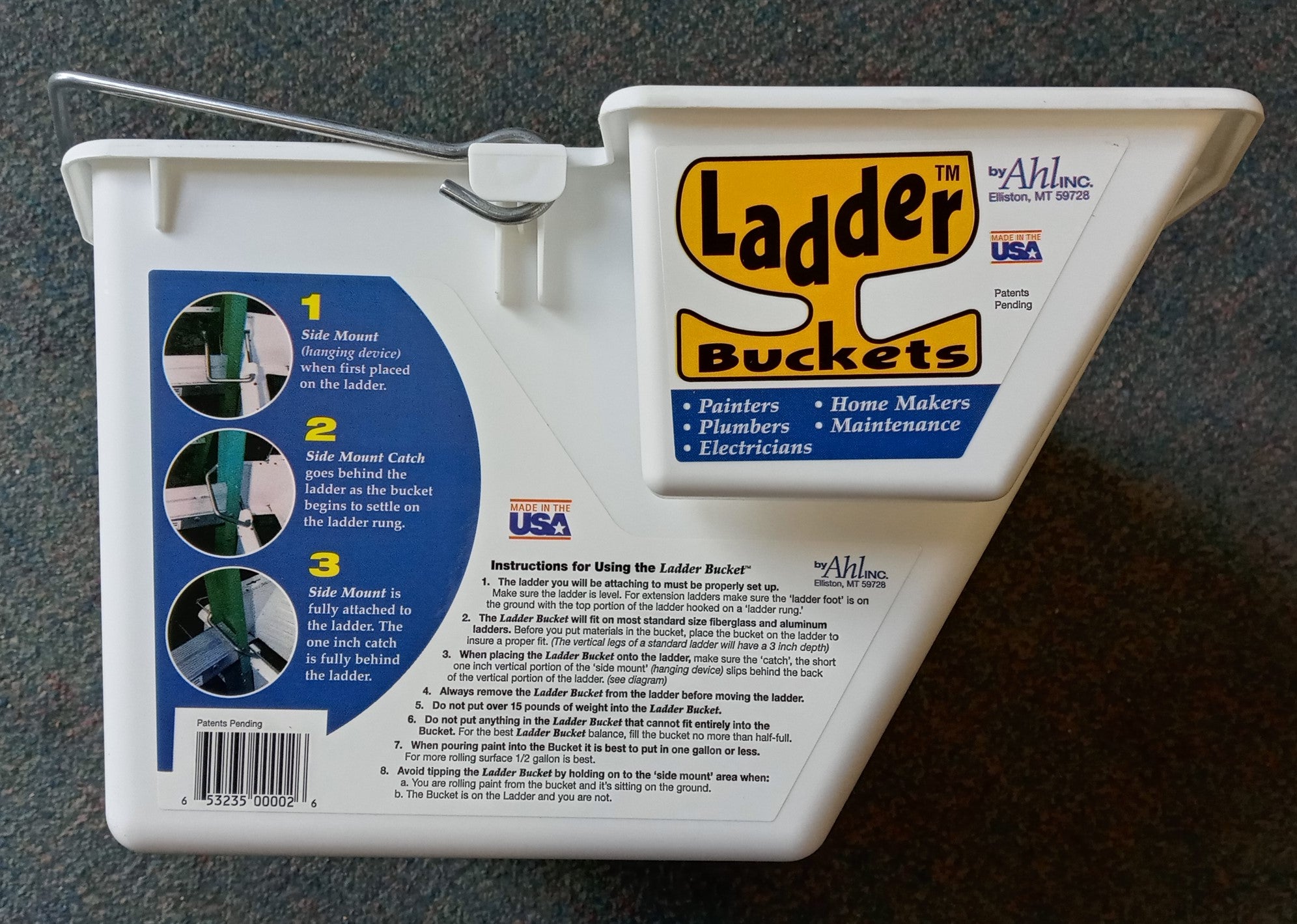 Ladder Bucket 00002 For PRO's And DIY Made In The USA