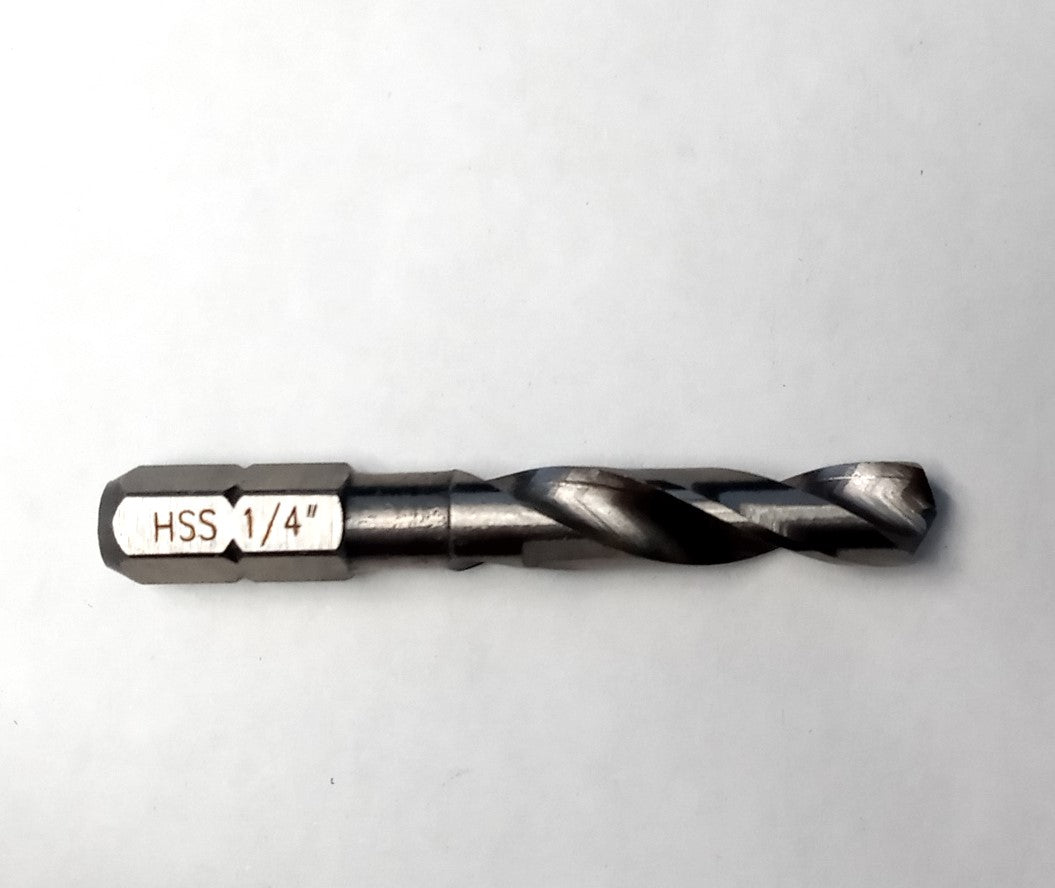 Wiha 78018B 1/4" Stubby High Speed Drill Bit 1/4" Hex Shank