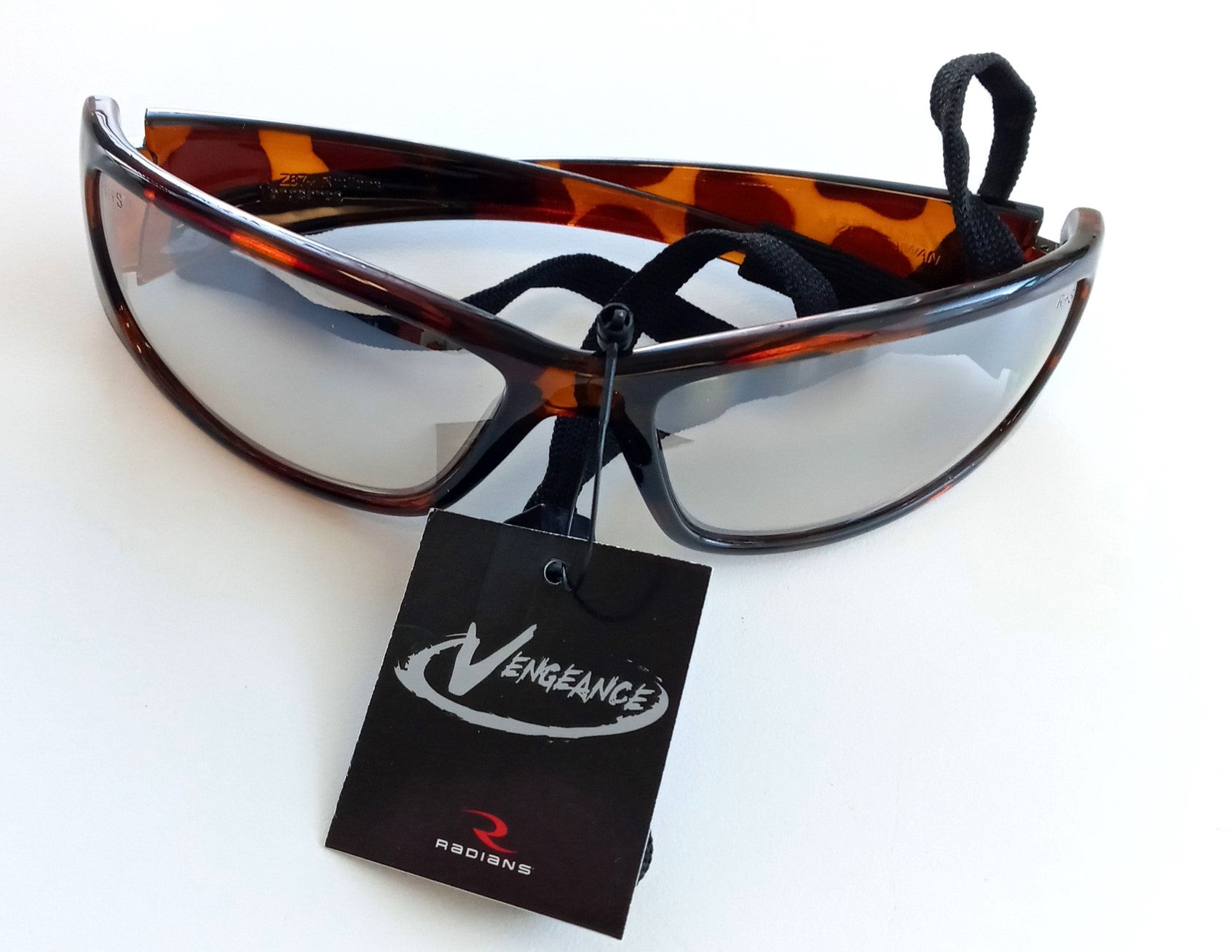 Radians VG3-90 Vengeance Tortoise Frame Safety Glasses / I/O Lens