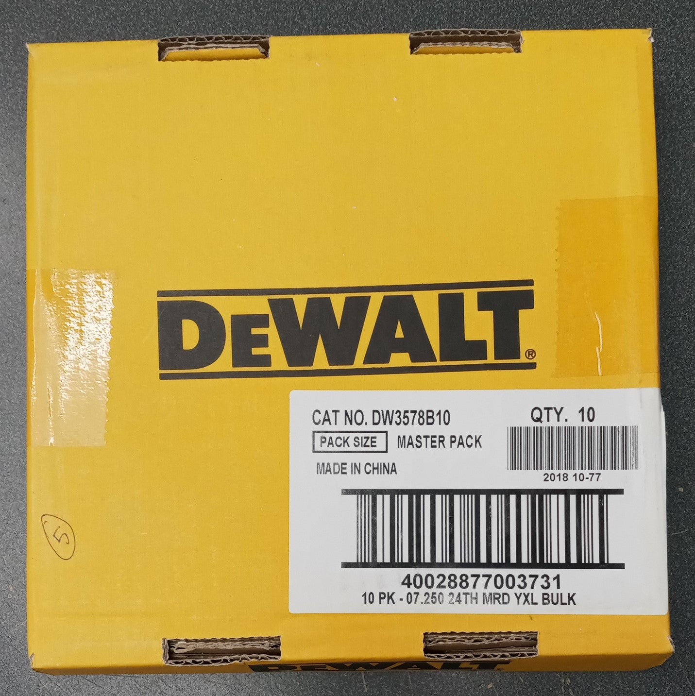 DeWalt DW3578B10 7-1/4" x 24T Carbide Framing Saw Blade 10pcs