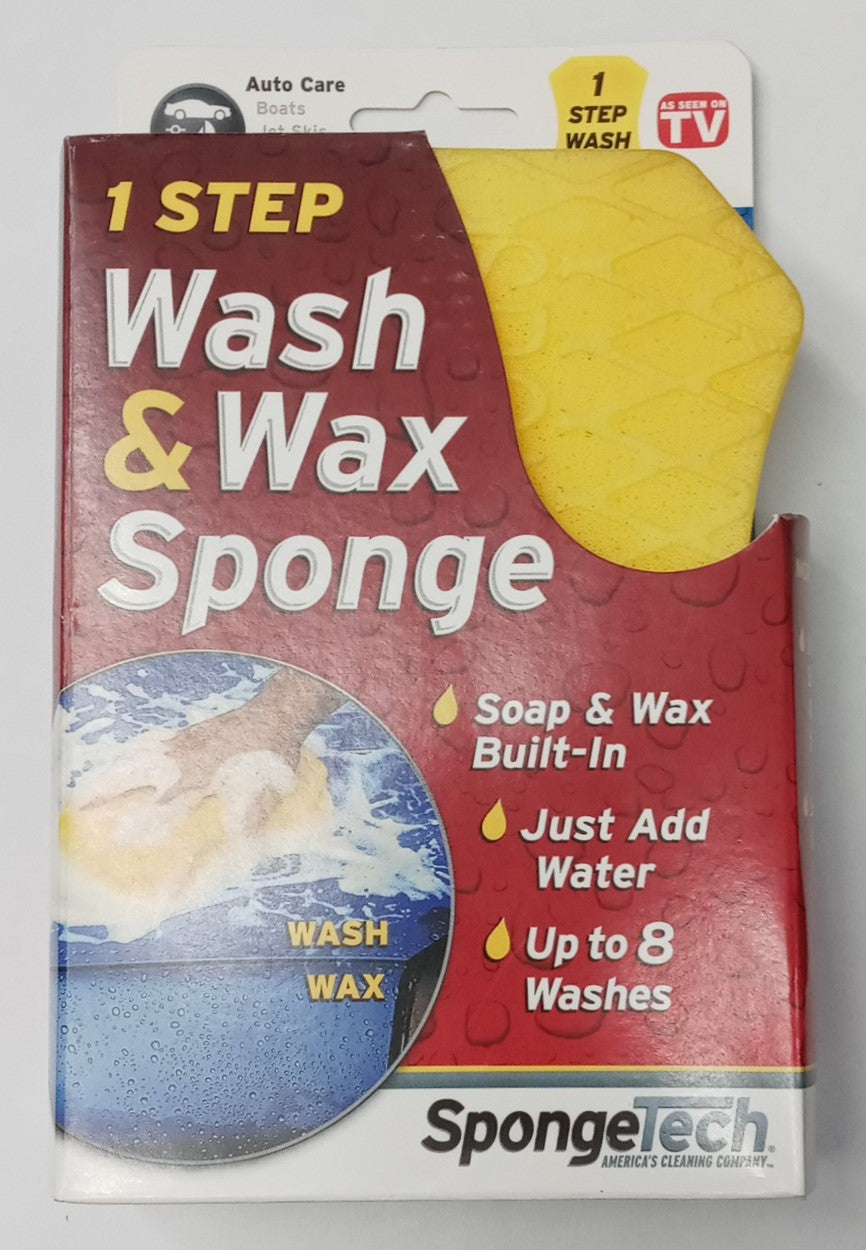 Sponge Tech 50102 One Step Wash & Wax Sponge USA