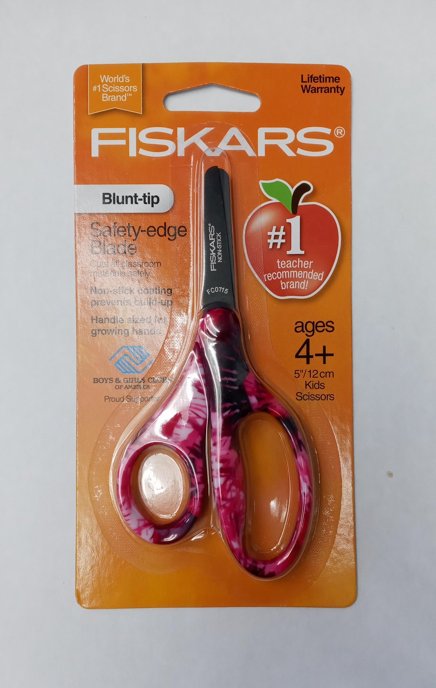 Fiskars 124162 5" Blunt-tip Safety-edge Kid Scissors 2pc (assorted colors)