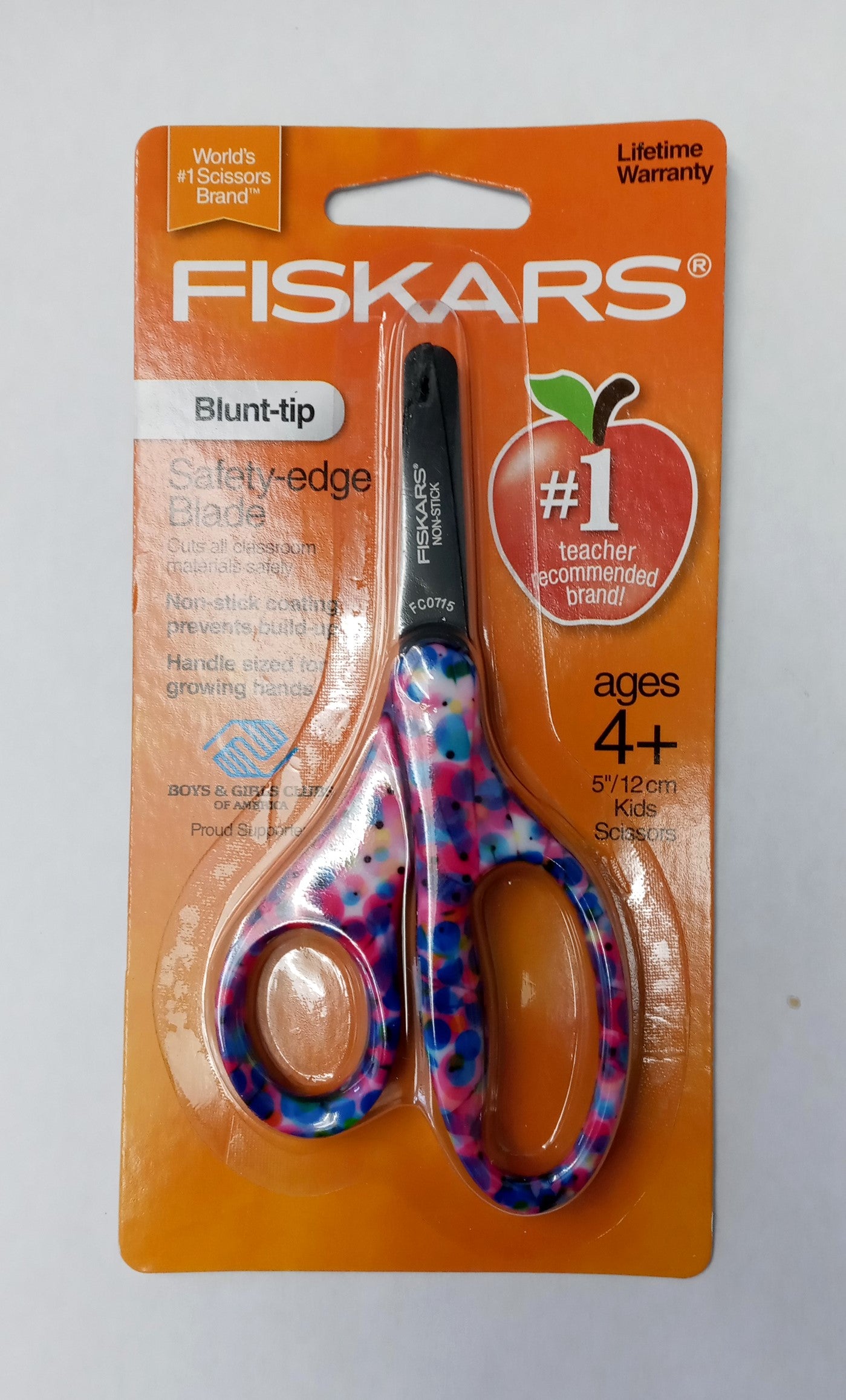 Fiskars 124162 5" Blunt-tip Safety-edge Kid Scissors 2pc (assorted colors)