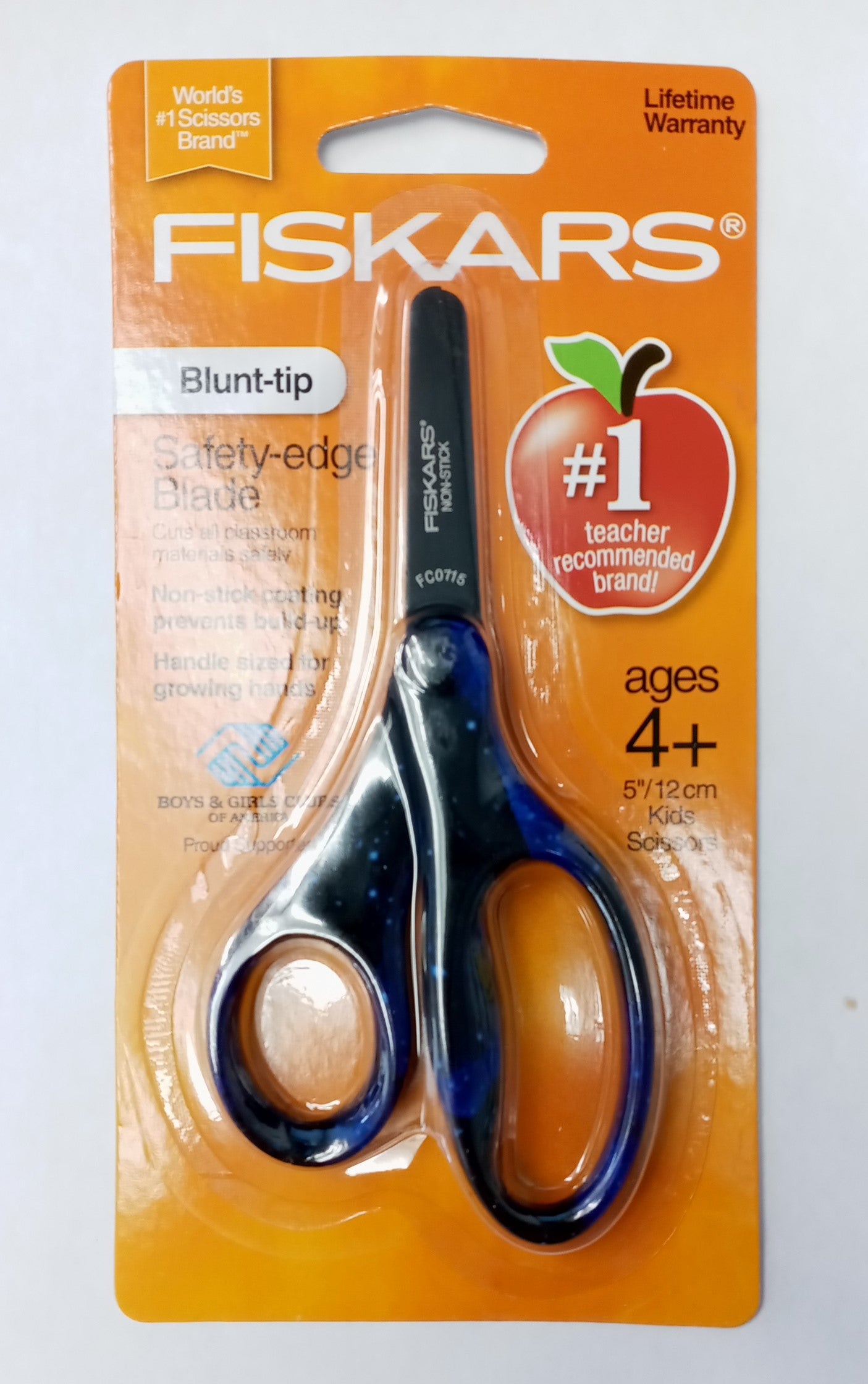 Fiskars 124162 5" Blunt-tip Safety-edge Kid Scissors 2pc (assorted colors)