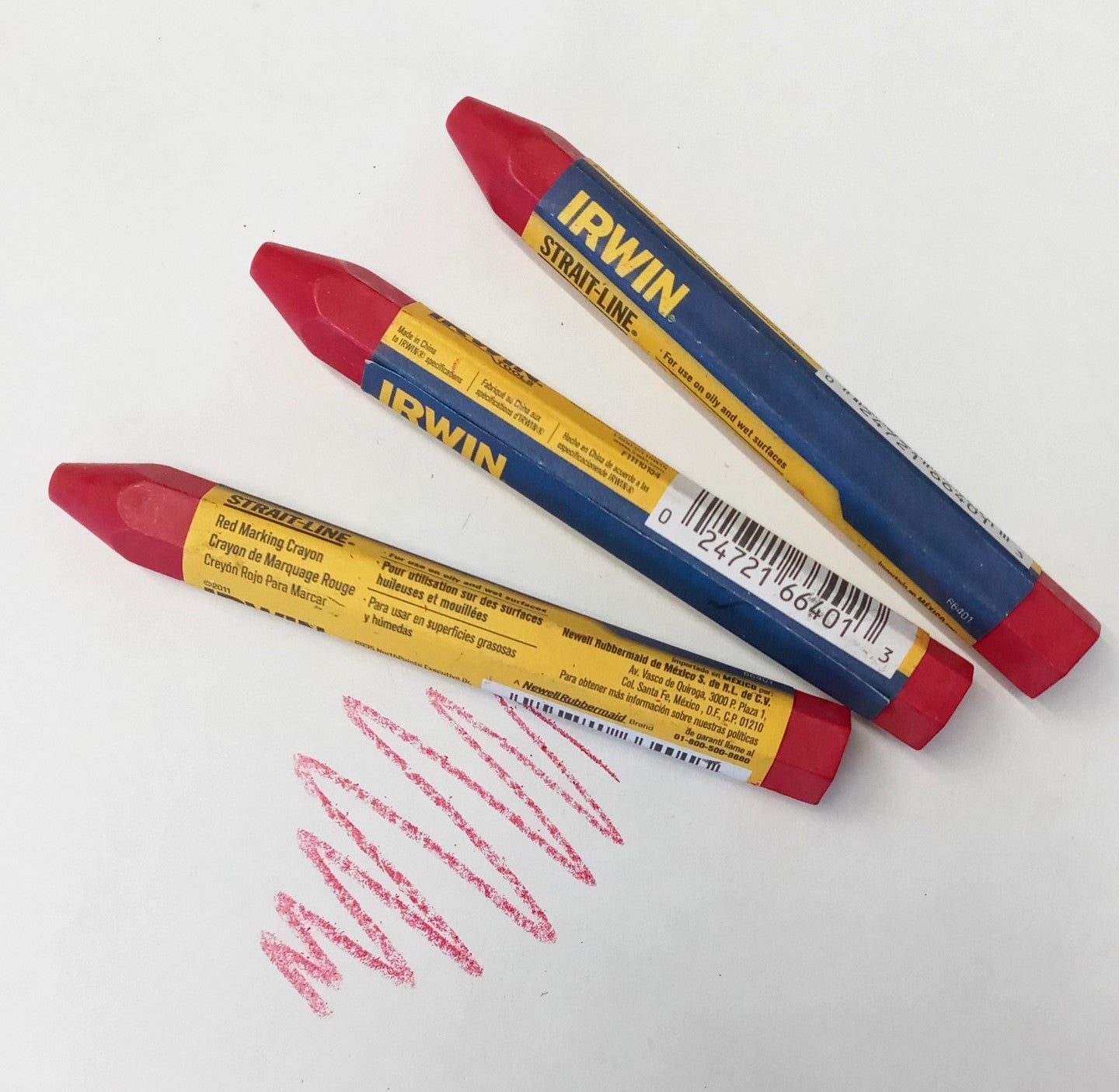 Irwin Strait Line 66401 Red Marking Crayon