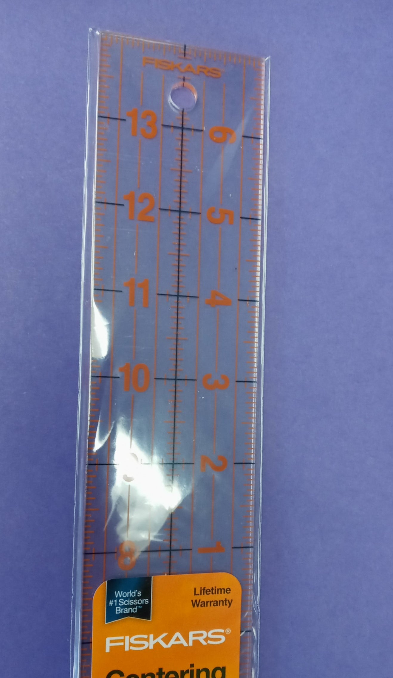 Fiskars 187220-1003 2" x 14" Acrylic Centering Ruler