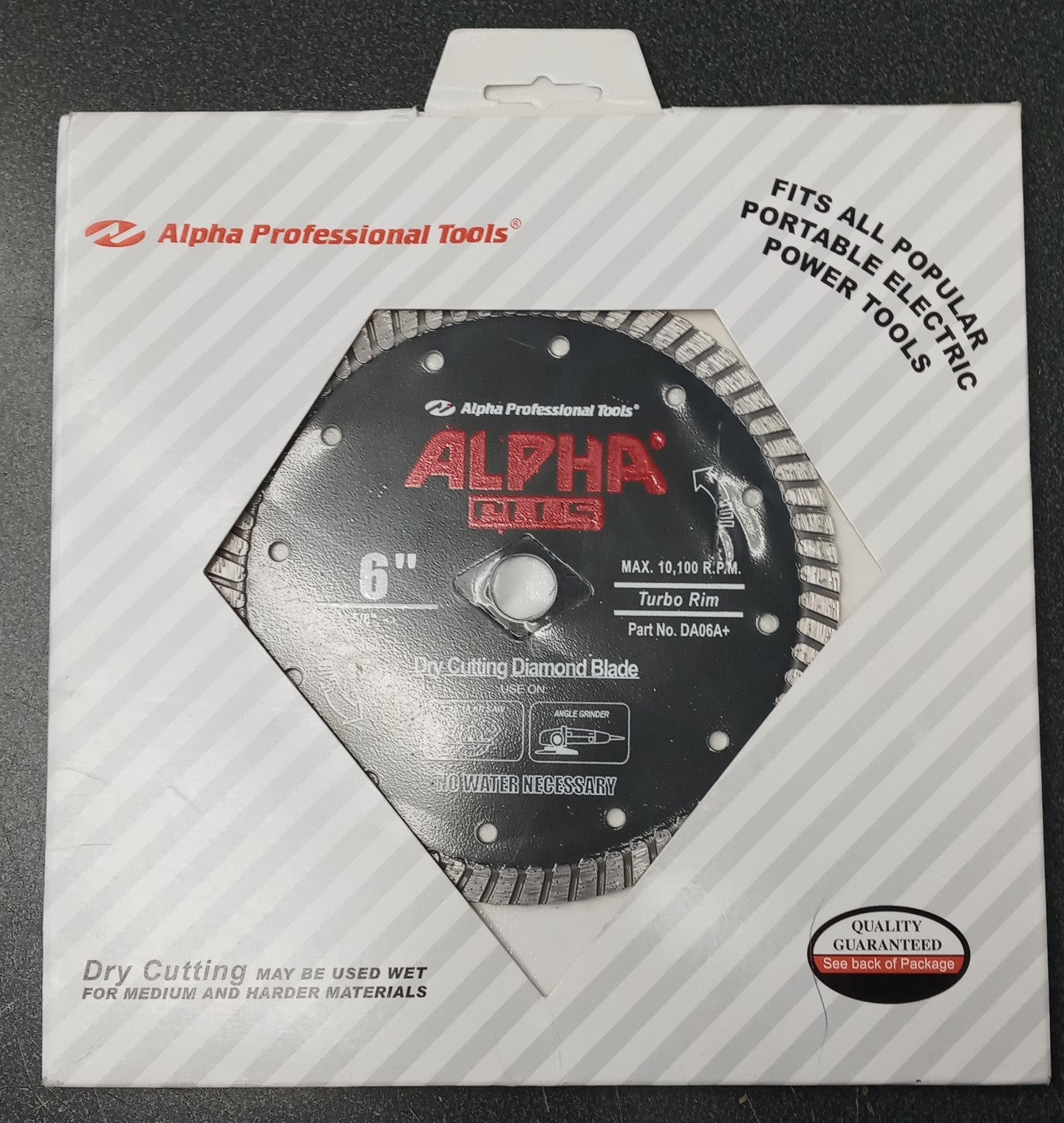 Alpha DA06A Plus 6" Dry Cutting Diamond Blade Japan