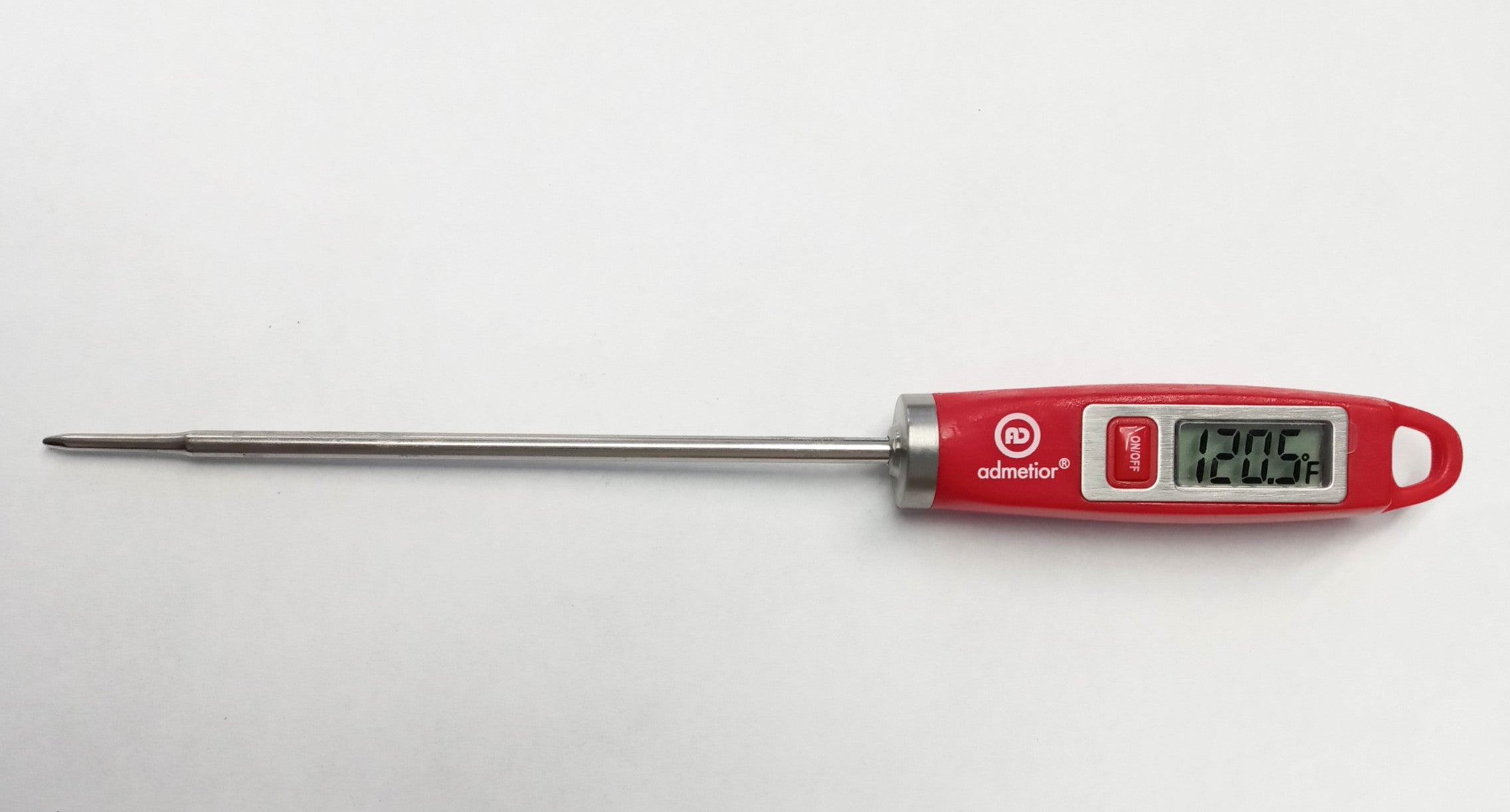 Admetior E514 Sure Grip Instant Read Red Digital Cooking Thermometer