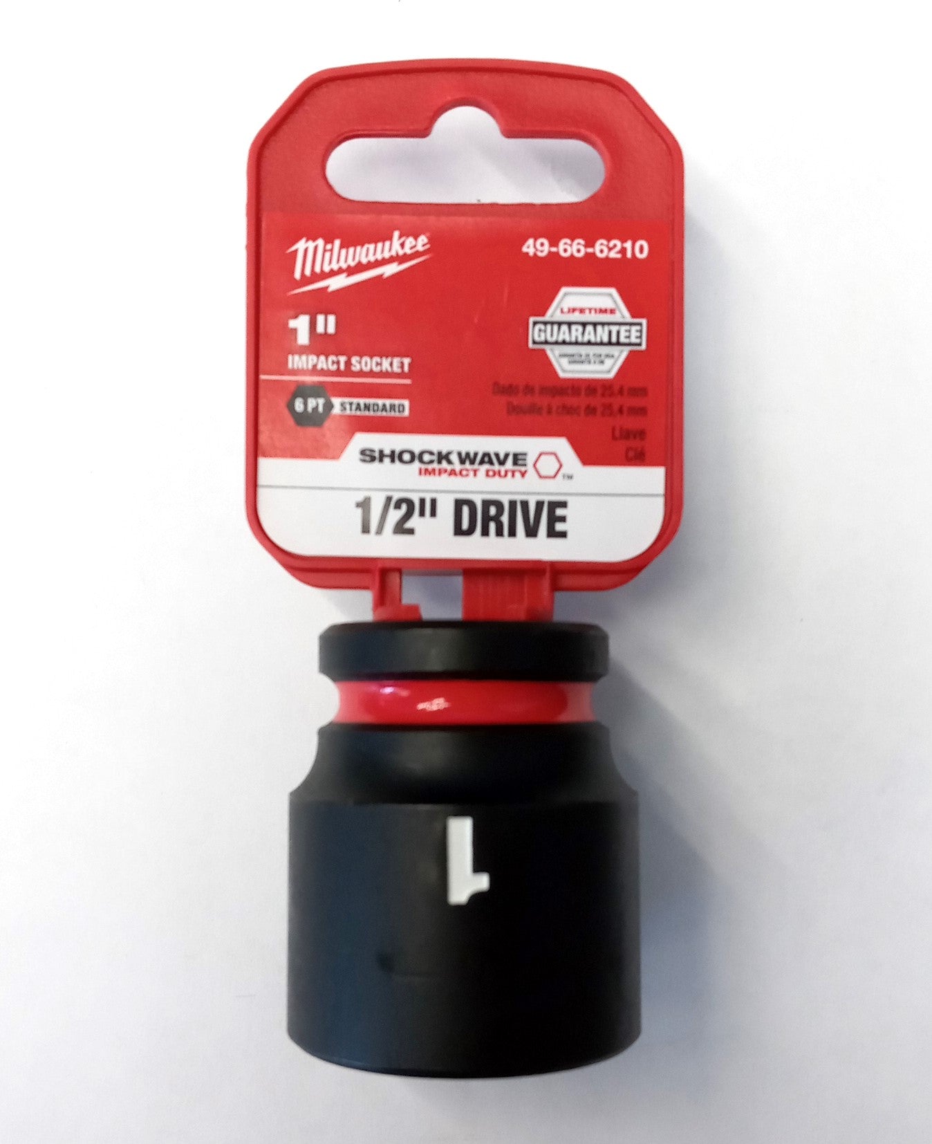 Milwaukee Tool 49-66-6210 1/2" Drive 1" Standard Impact Socket 6pt.