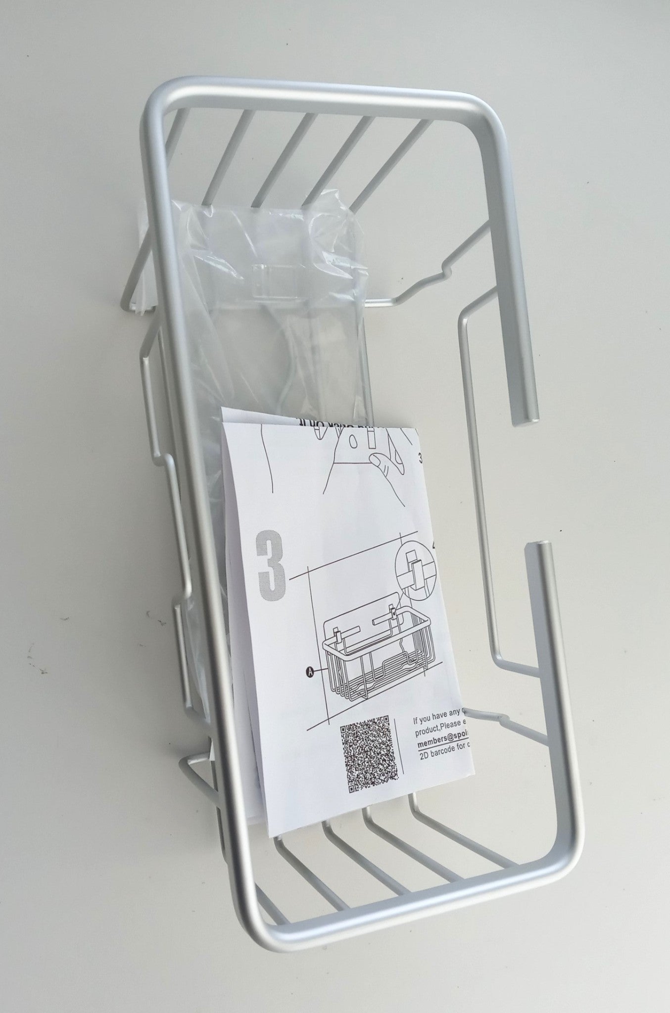 SunnyPoint RustProof Aluminum Wall Mount Shower Caddy