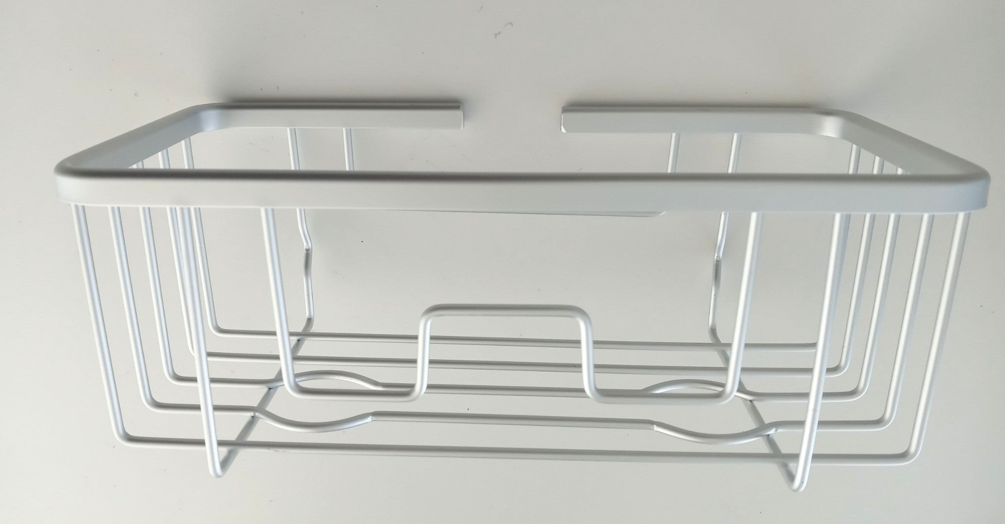 SunnyPoint RustProof Aluminum Wall Mount Shower Caddy Basket Shelf; Adhesive Pad