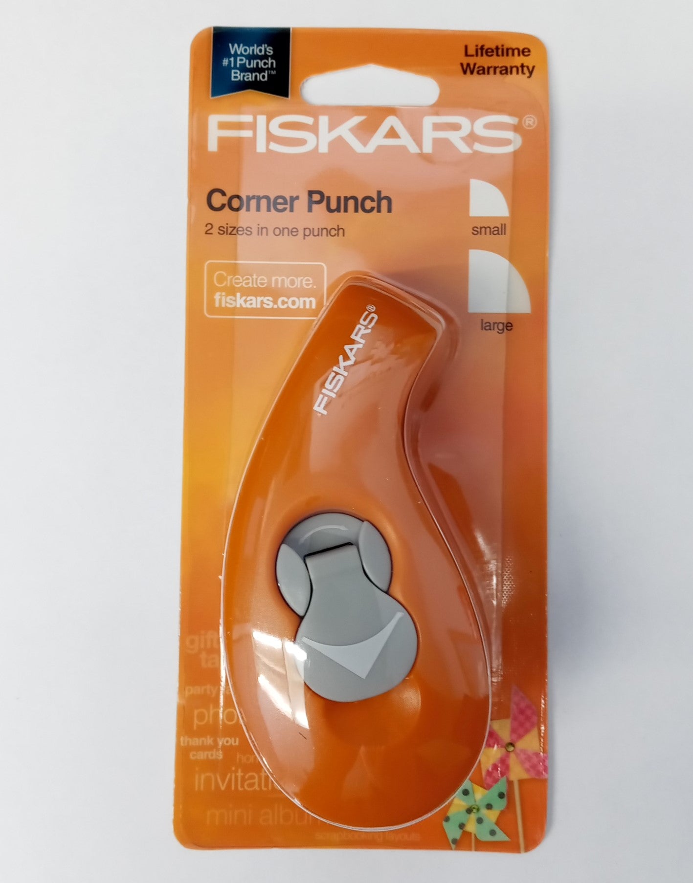 Fiskars 114480 Corner Punch Lift & Twist 2 Sizes Small & Large