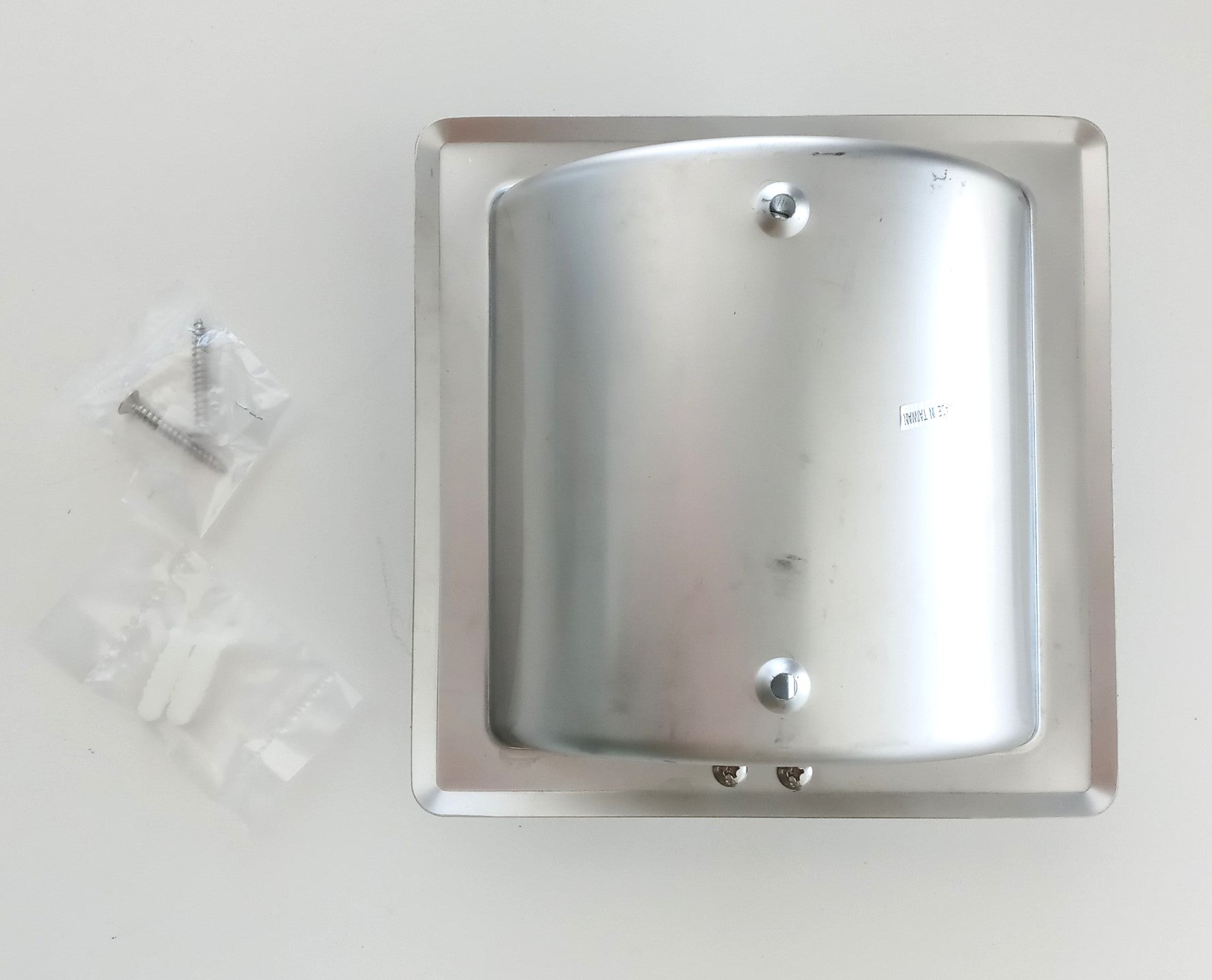 Harney Hardware 13059 Recessed Toilet Paper Holder, Brushed Stainless Steel