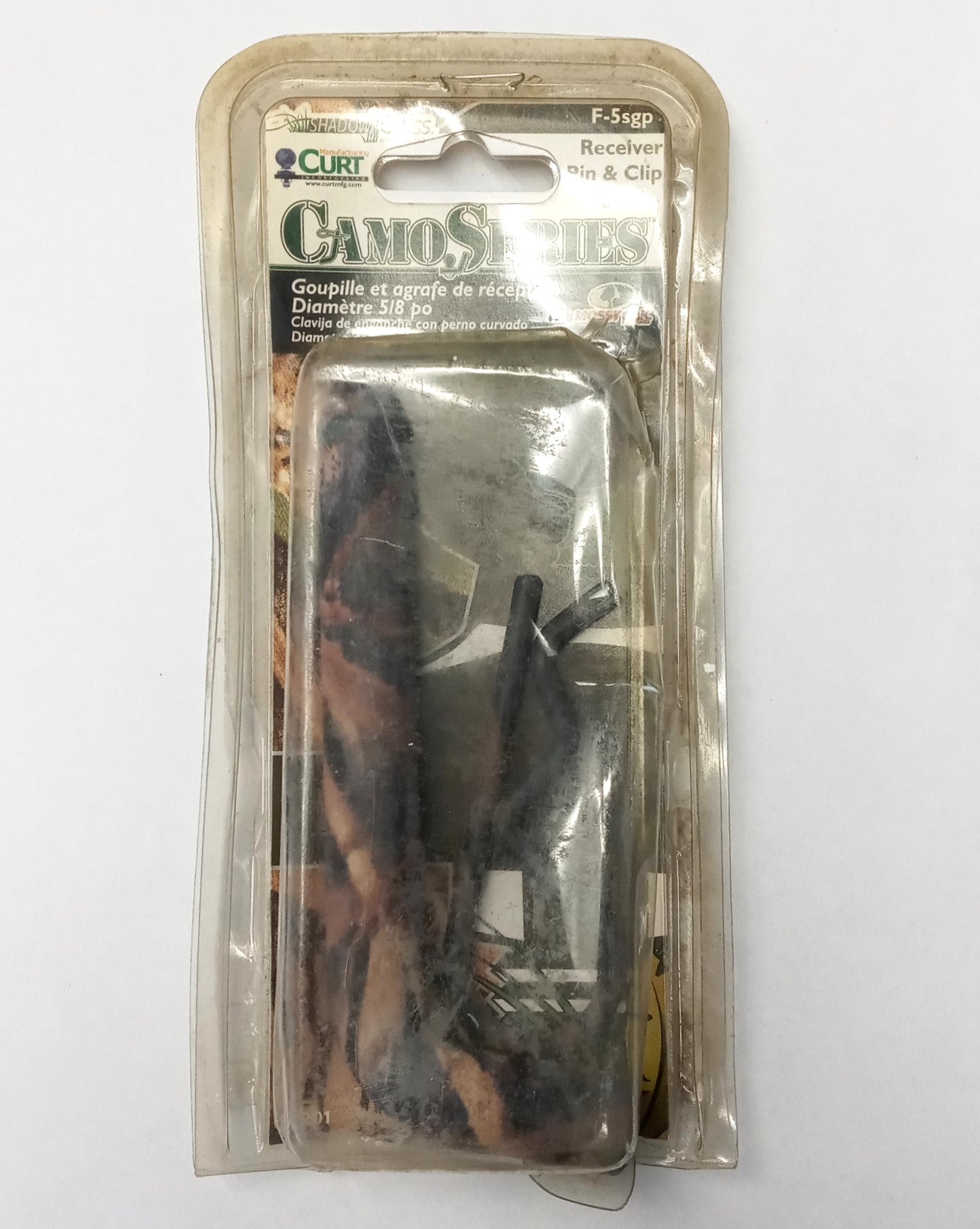 CURT F-5spg Receiver Pin & Clip 5/8" Dia. Shadow Grass Camo