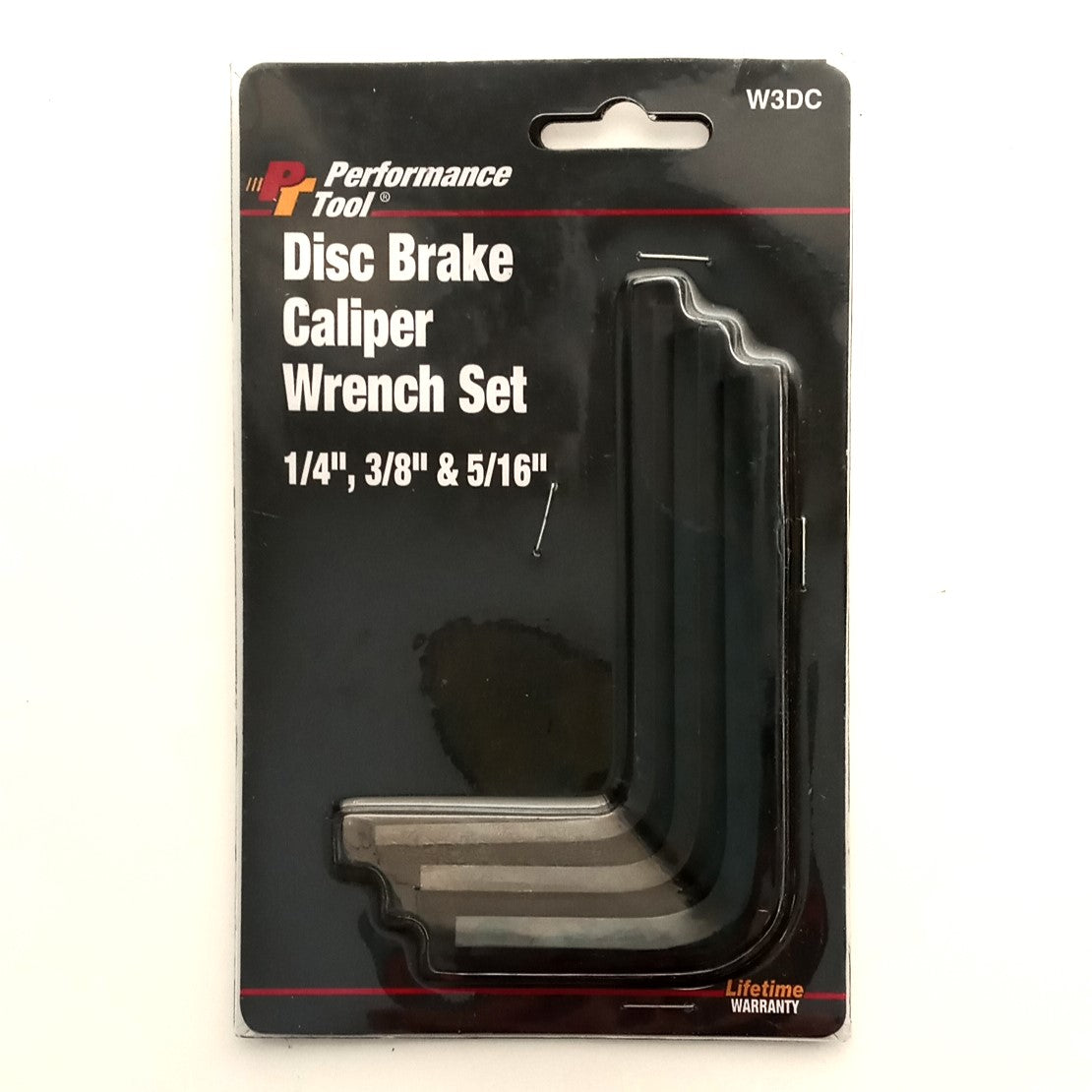 Performance Tool W3DC 3-Piece Disc Brake Caliper Wrench Set - 1/4", 3/8", 5/16"