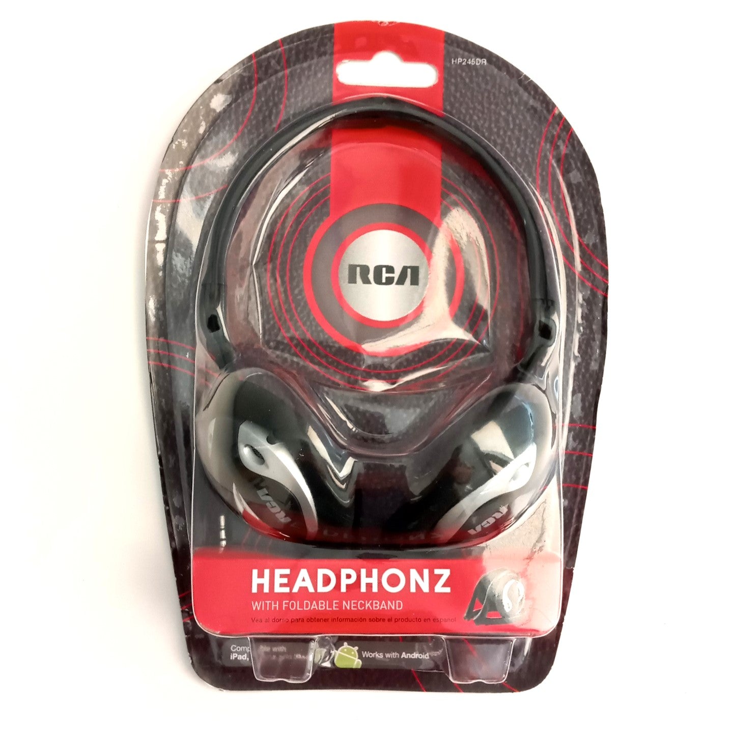 RCA HP245DRV Foldable Stereo Neckband Headphones Headset