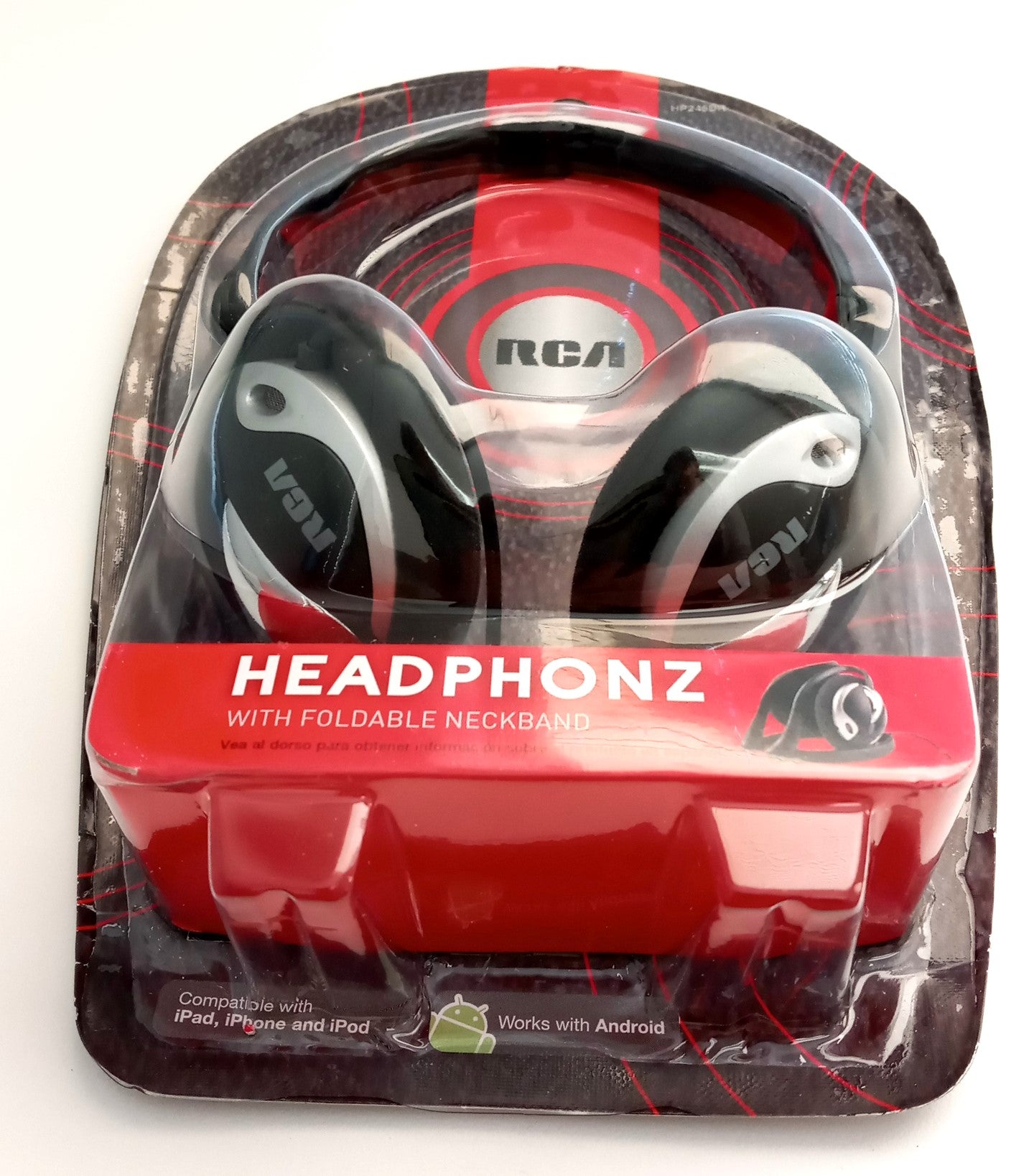 RCA HP245DRV Foldable Stereo Neckband Headphones Headset