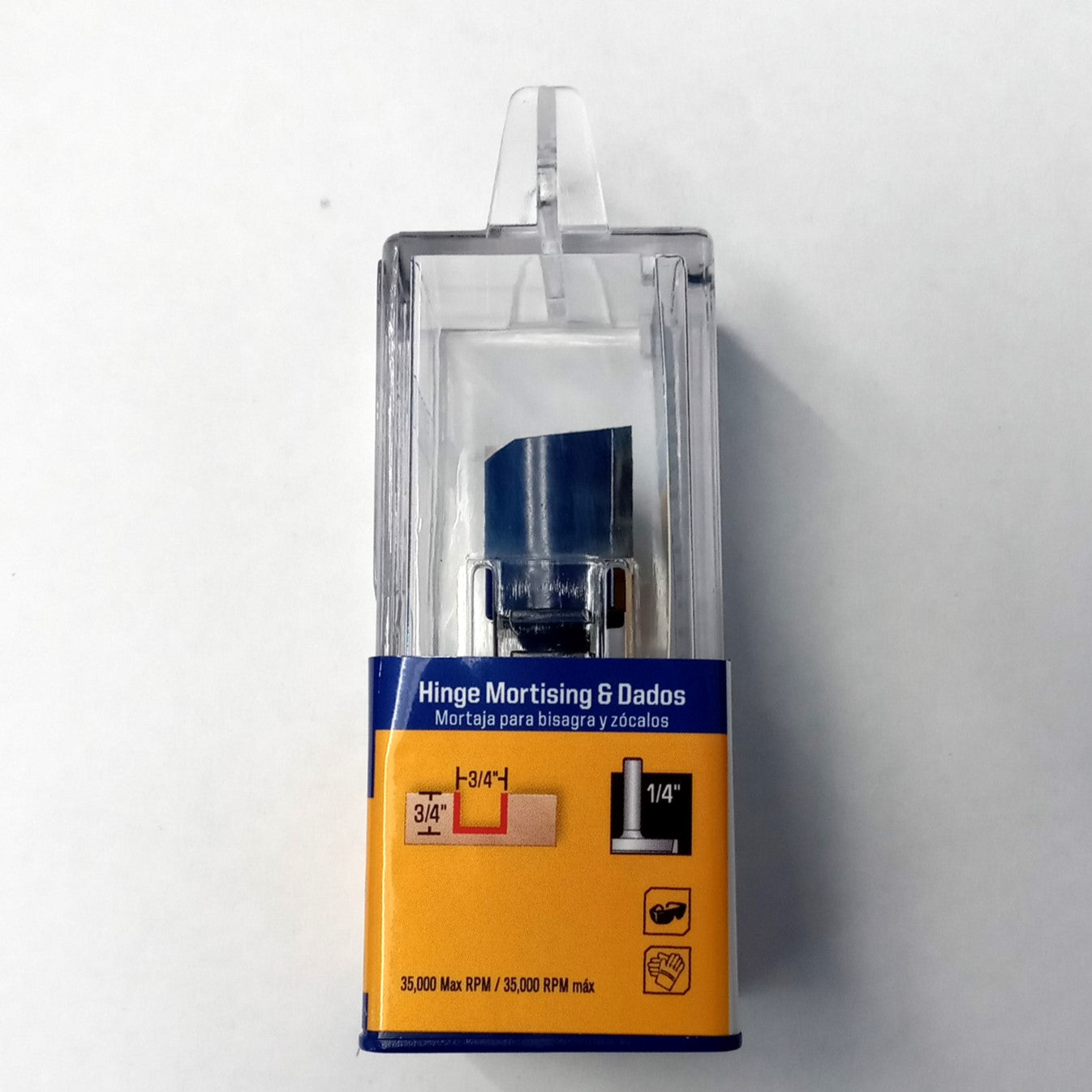 IRWIN Marples 1901021 3/4" Carbide-Tipped Hinge Mortising Router Bit 1/4" Shank