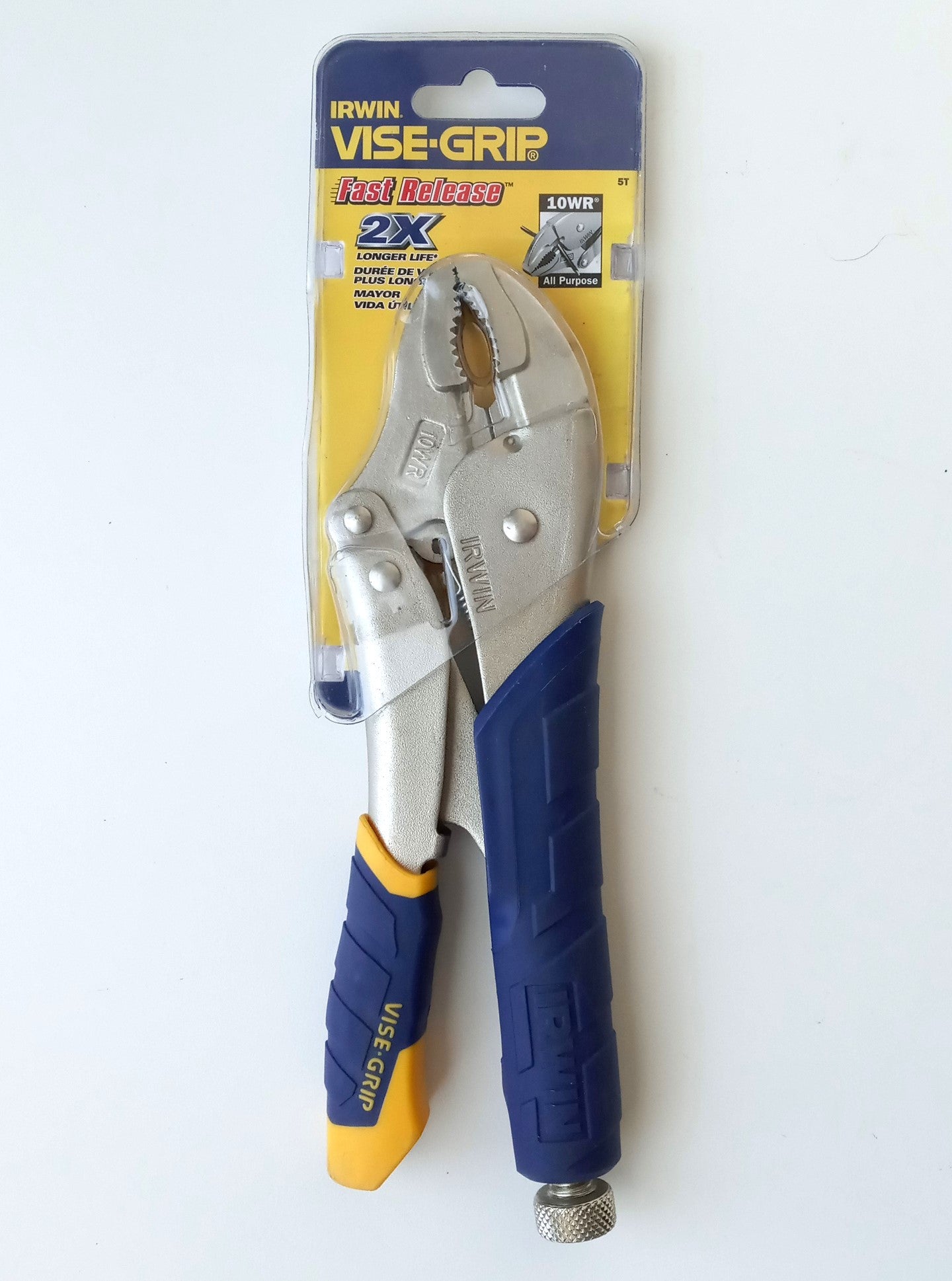Irwin 5T / 10WR 10" Fast Release Curved Jaw Locking Plier With Wire Cutter