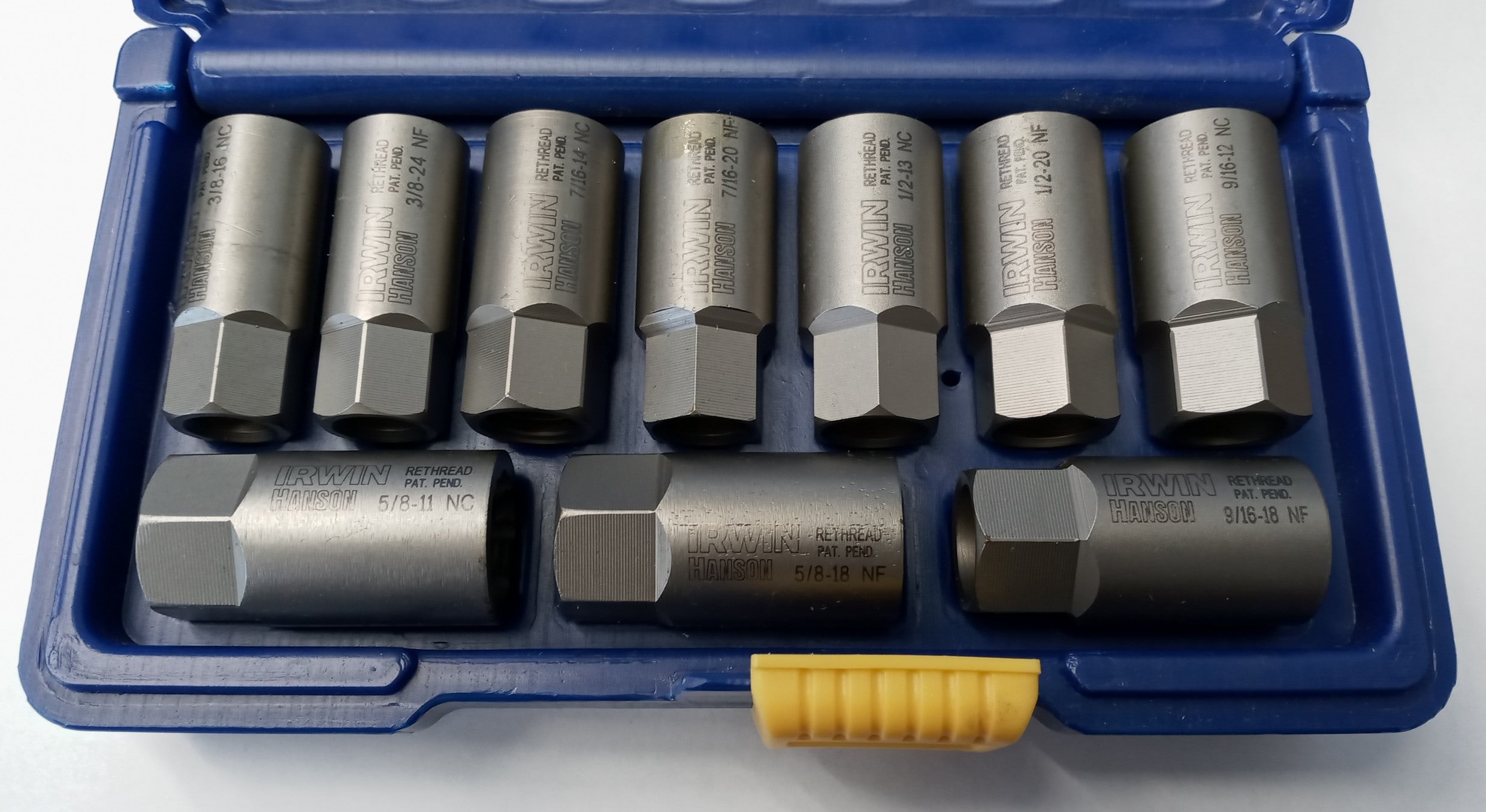 Irwin Hanson 3094102 Deep Well Thread Chaser Set - 10-Pc SAE Complete Set USA