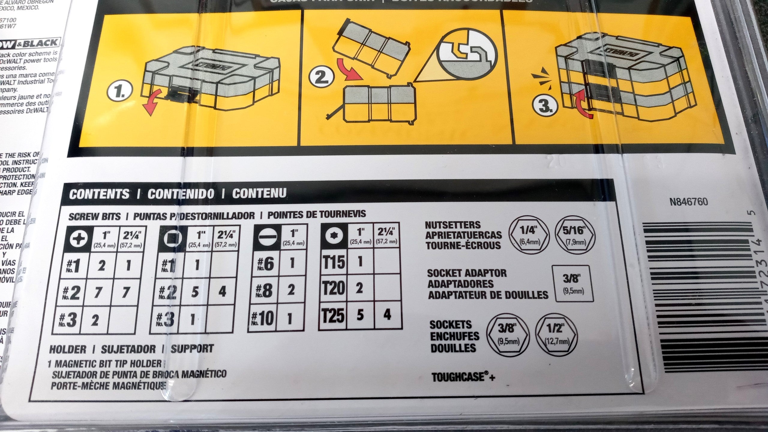 Dewalt DWAFT52SET 52pc Flex Torq Impact Ready Drill Driver Accesories