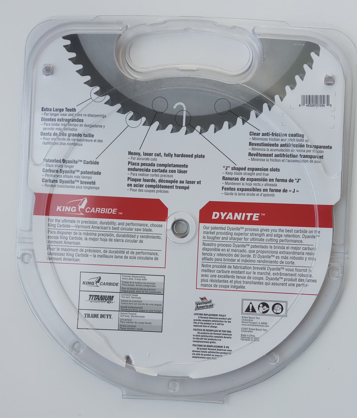 Vermont American 27256 10" x 40 Tooth Carbide Circular Saw Blade